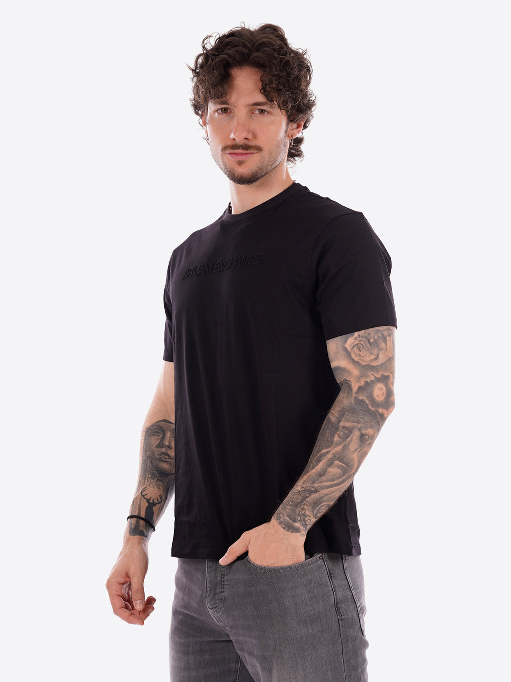 T-shirt AX ARMANI EXCHANGE da Uomo - nero XM002467UC001