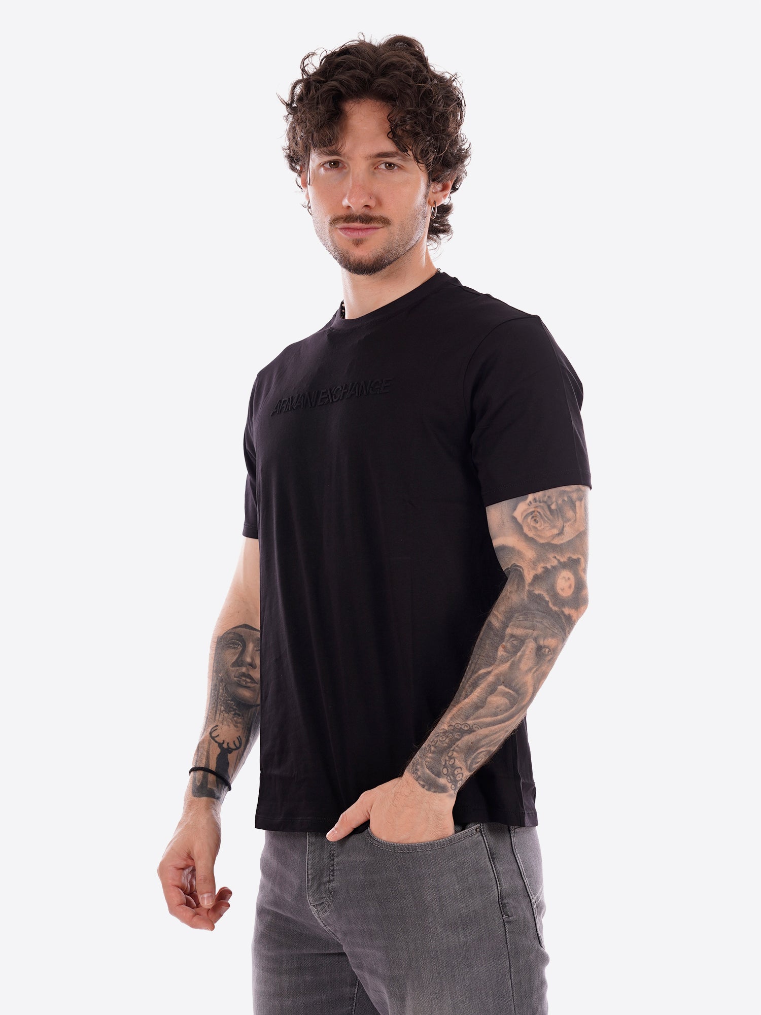 T-shirt AX ARMANI EXCHANGE da Uomo - nero XM002467UC001