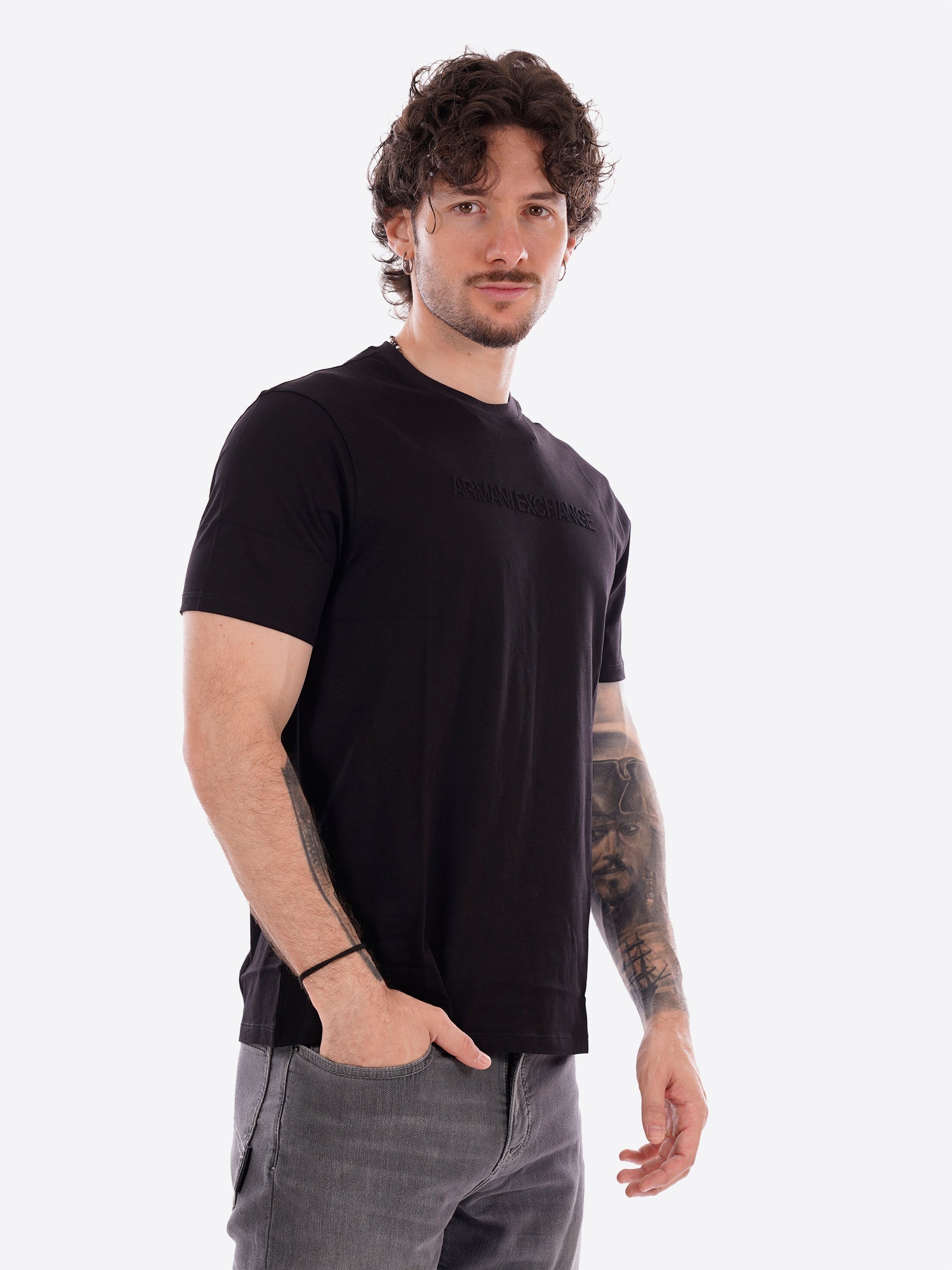 T-shirt AX ARMANI EXCHANGE da Uomo - nero XM002467UC001