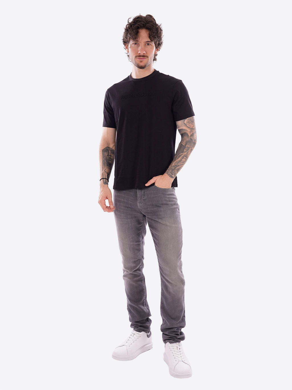 T-shirt AX ARMANI EXCHANGE da Uomo - nero XM002467UC001