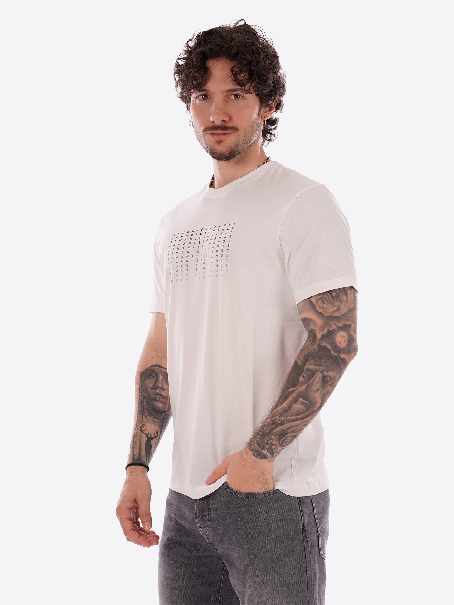 T-shirt AX ARMANI EXCHANGE da Uomo - bianco XM002519U0009