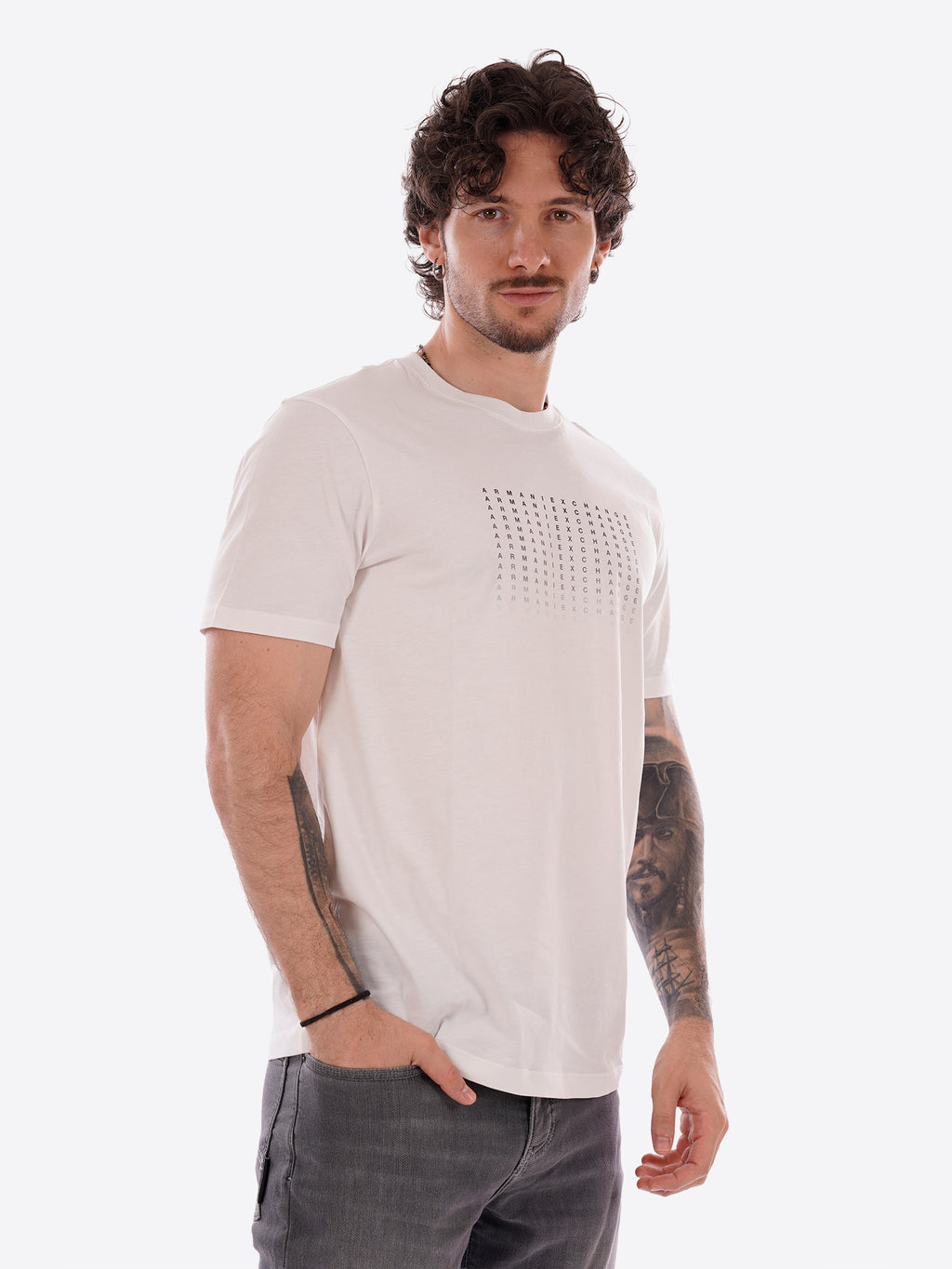 T-shirt AX ARMANI EXCHANGE da Uomo - bianco XM002519U0009