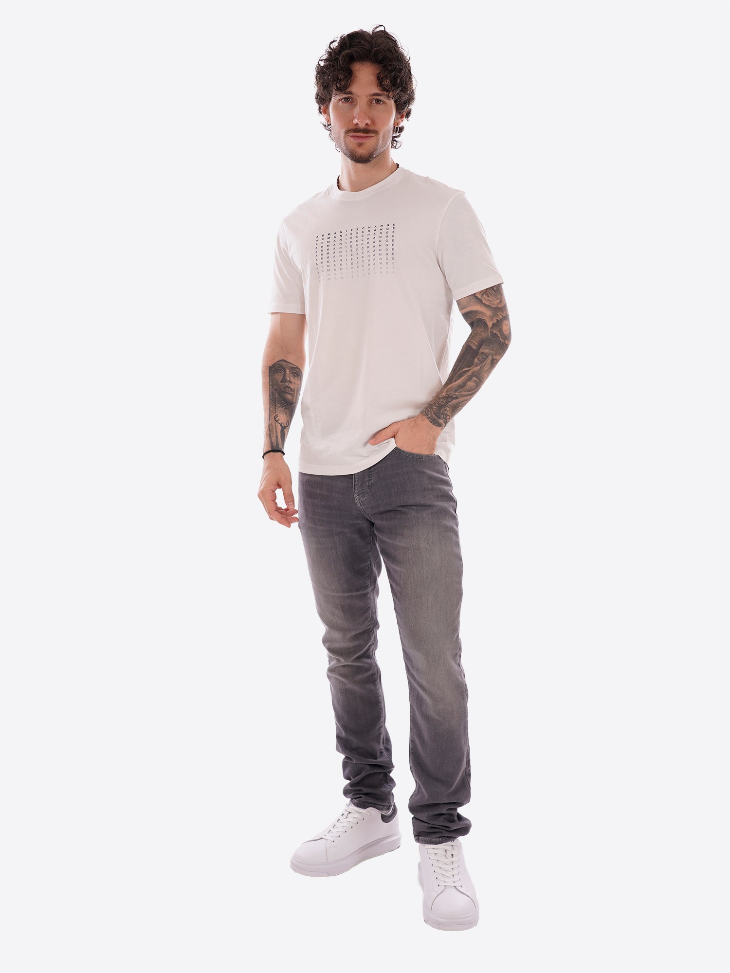 T-shirt AX ARMANI EXCHANGE da Uomo - bianco XM002519U0009