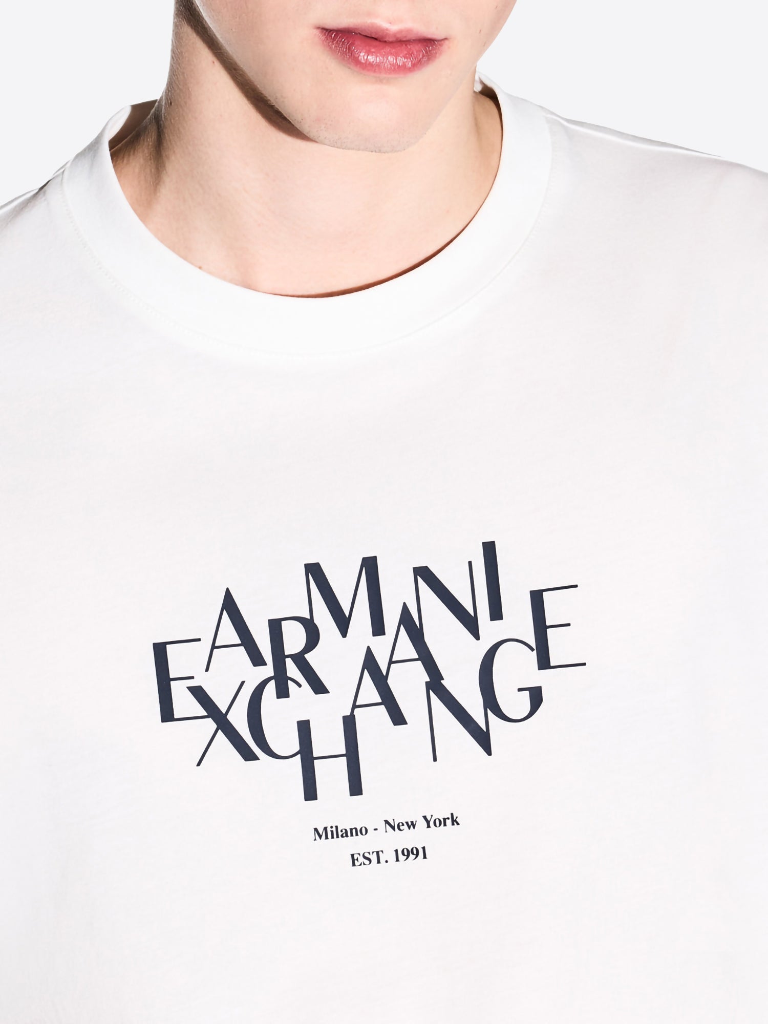 T-shirt AX ARMANI EXCHANGE da Uomo - bianco XM002782U0009