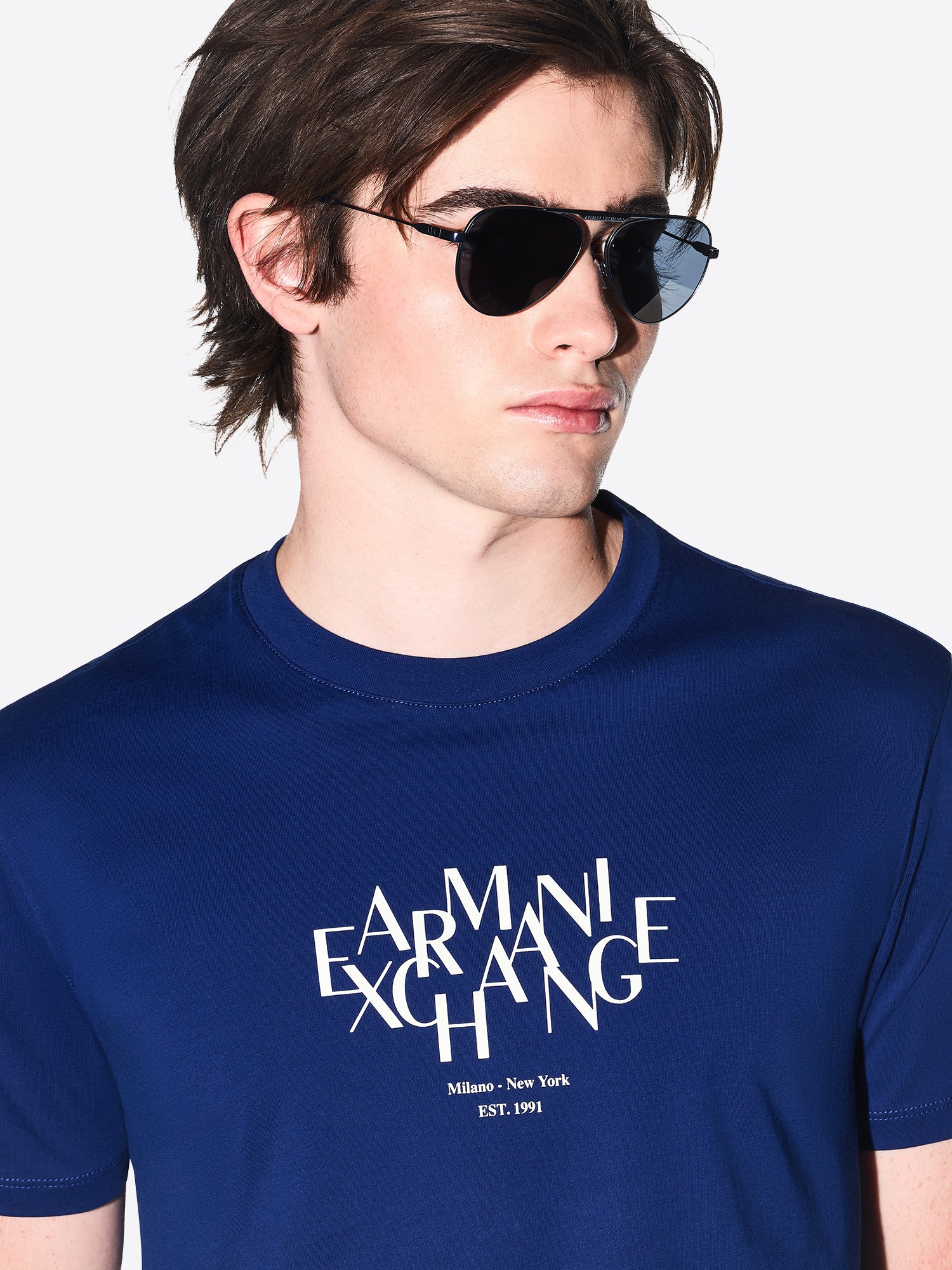 T-shirt AX ARMANI EXCHANGE da Uomo - blu XM002782UB131