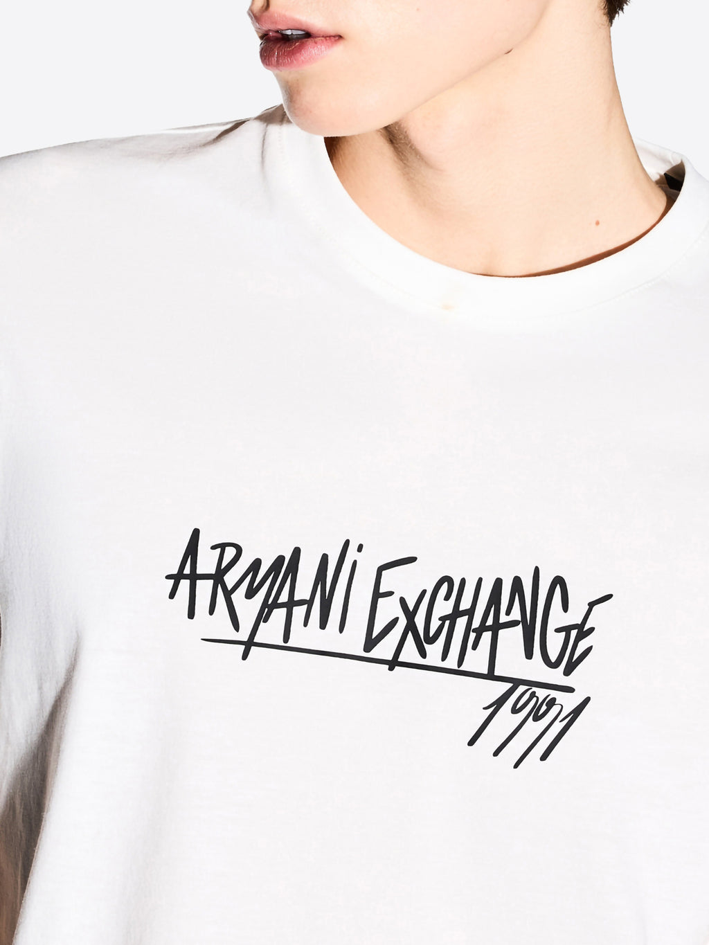 T-shirt AX ARMANI EXCHANGE da Uomo - bianco XM002789U0009