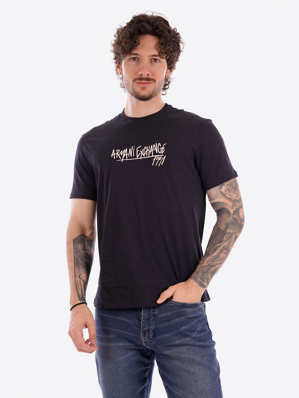 T-shirt AX ARMANI EXCHANGE da Uomo - blu XM002789UB101