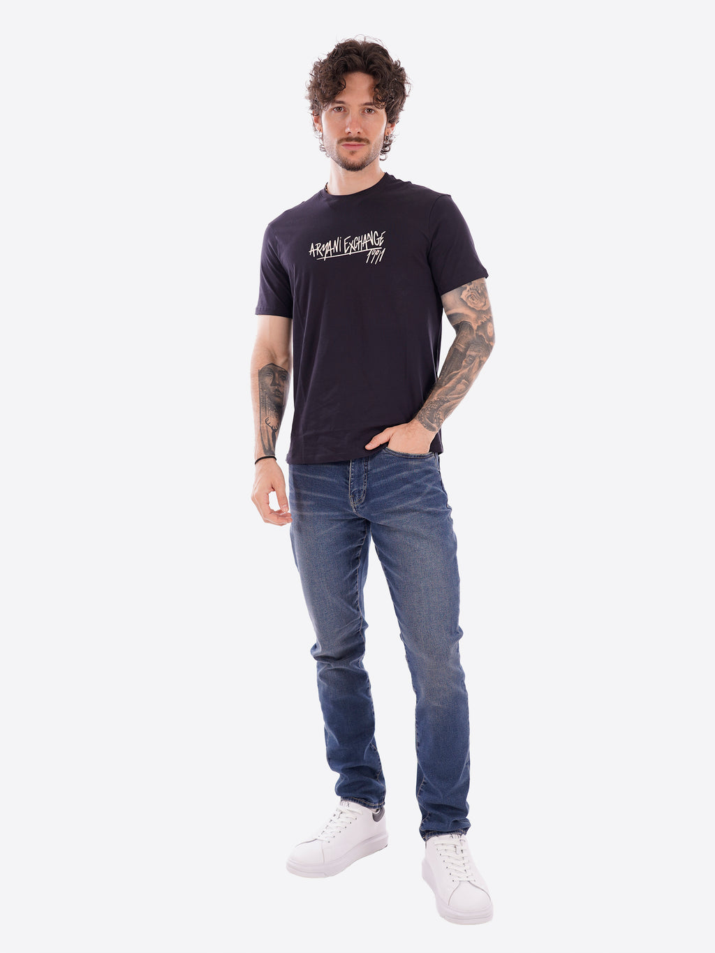 T-shirt AX ARMANI EXCHANGE da Uomo - blu XM002789UB101