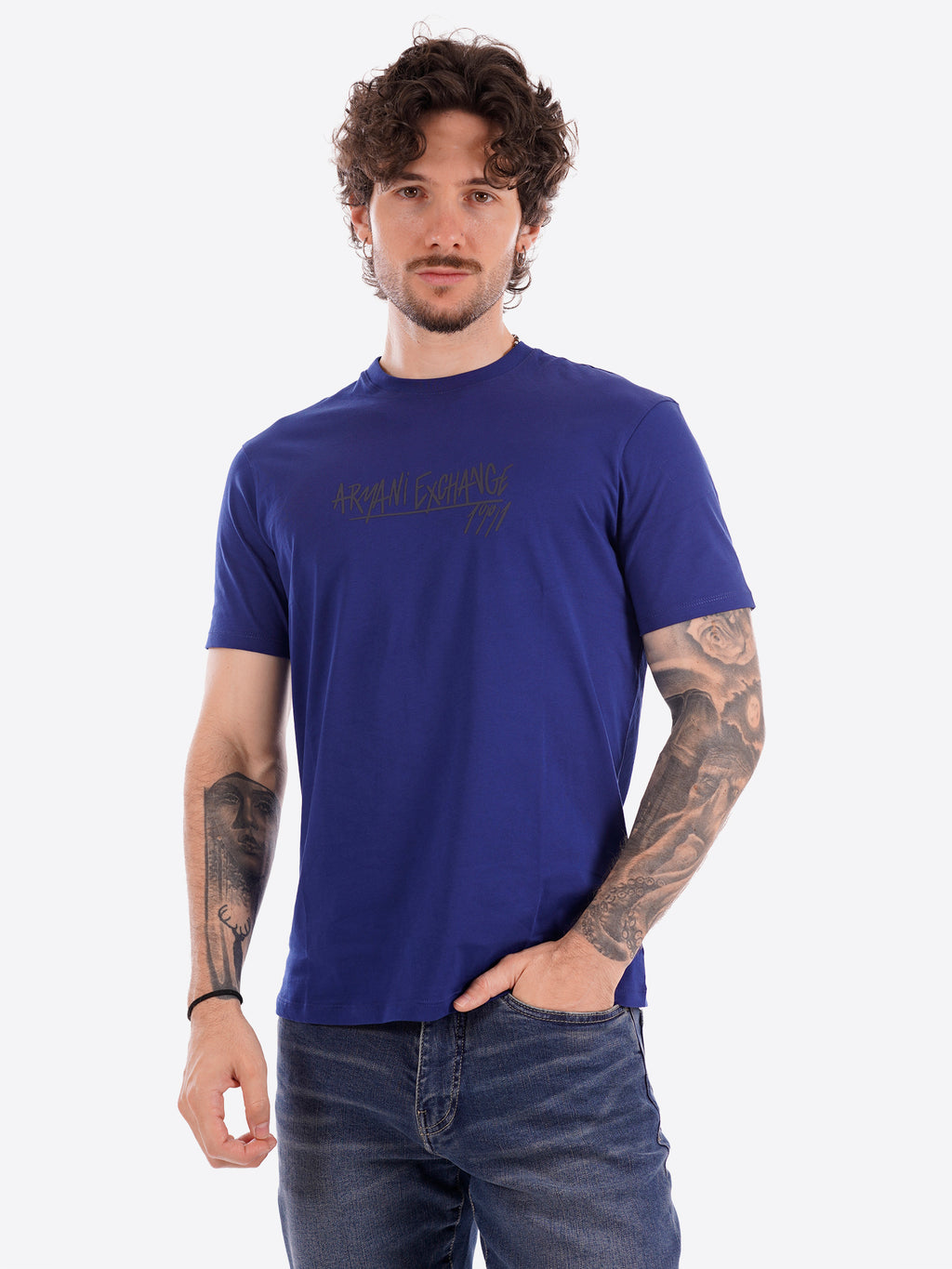 T-shirt AX ARMANI EXCHANGE da Uomo - blu XM002789UB131