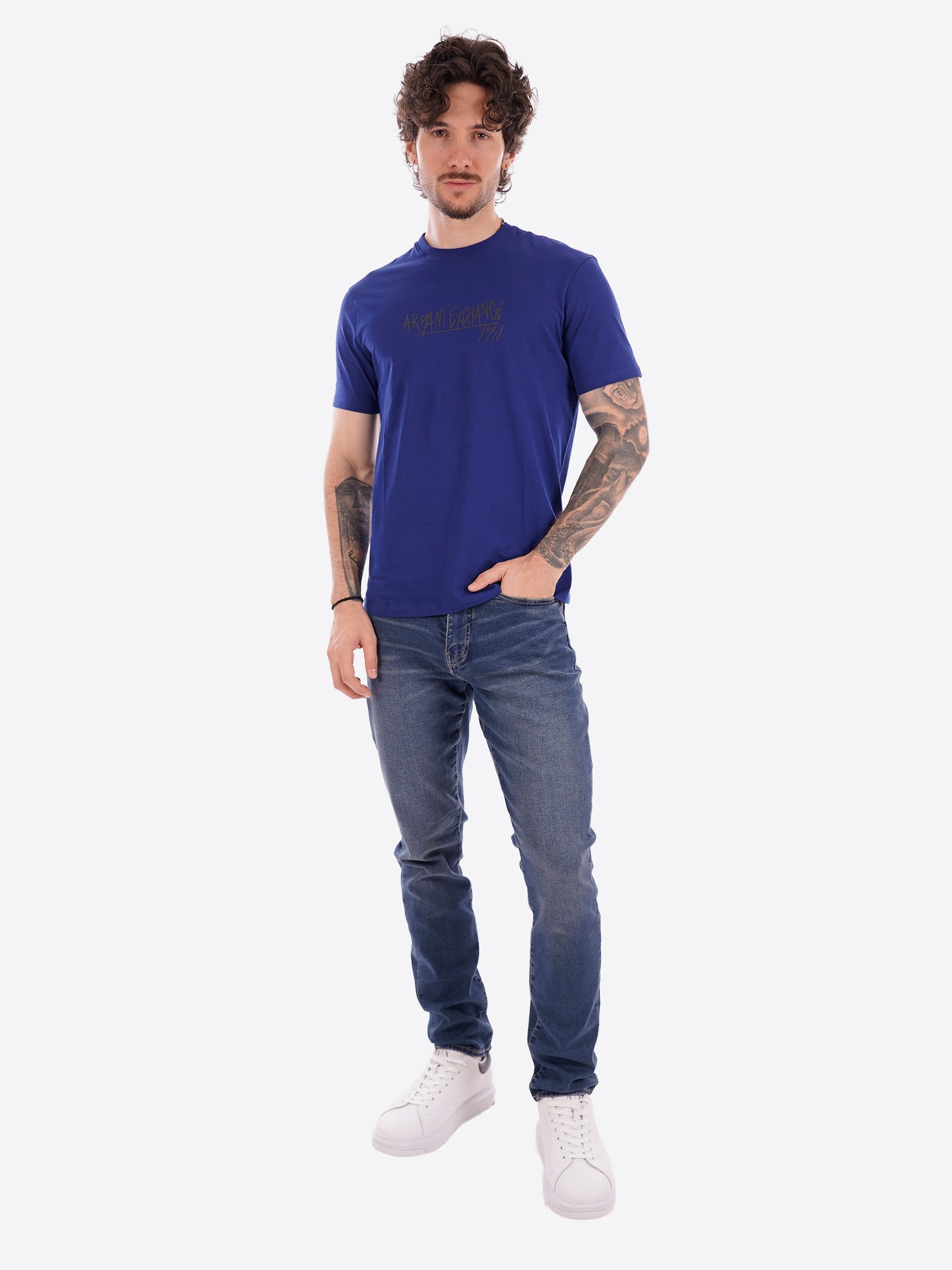T-shirt AX ARMANI EXCHANGE da Uomo - blu XM002789UB131