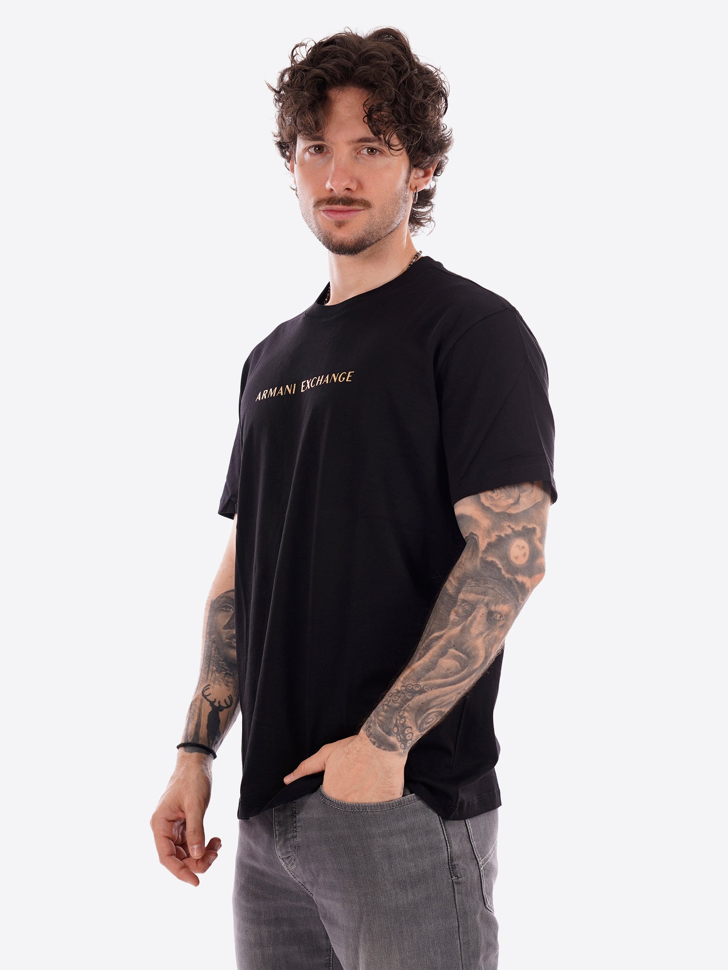 T-shirt AX ARMANI EXCHANGE da Uomo - nero XM002827UC001