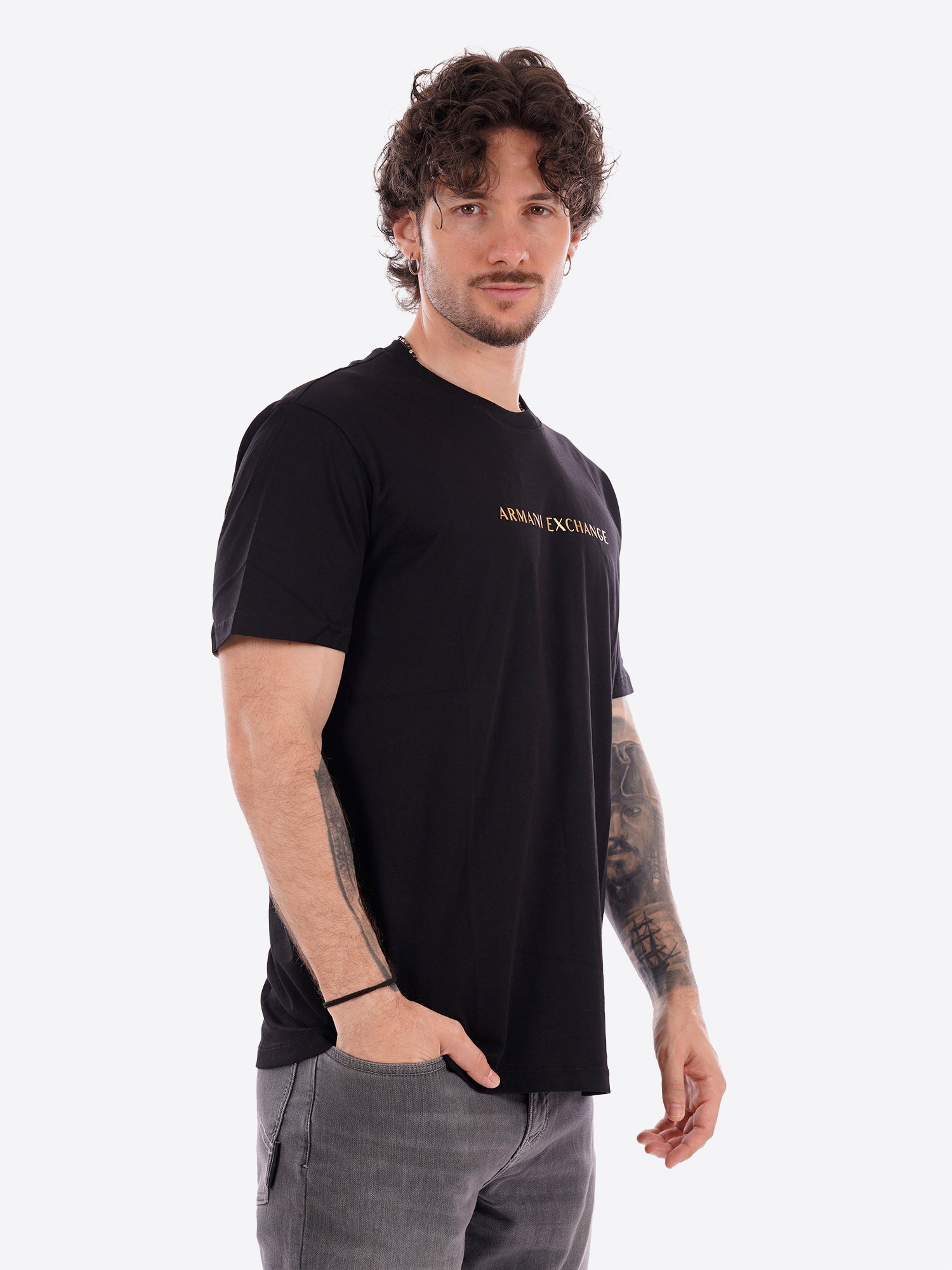 T-shirt AX ARMANI EXCHANGE da Uomo - nero XM002827UC001