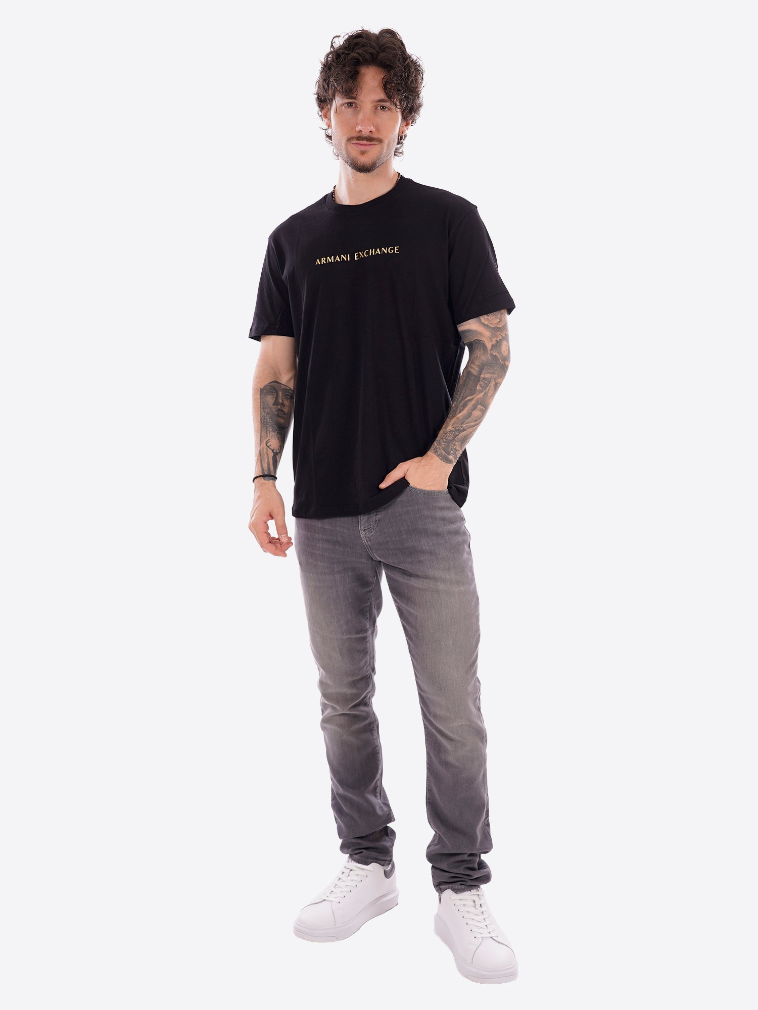 T-shirt AX ARMANI EXCHANGE da Uomo - nero XM002827UC001