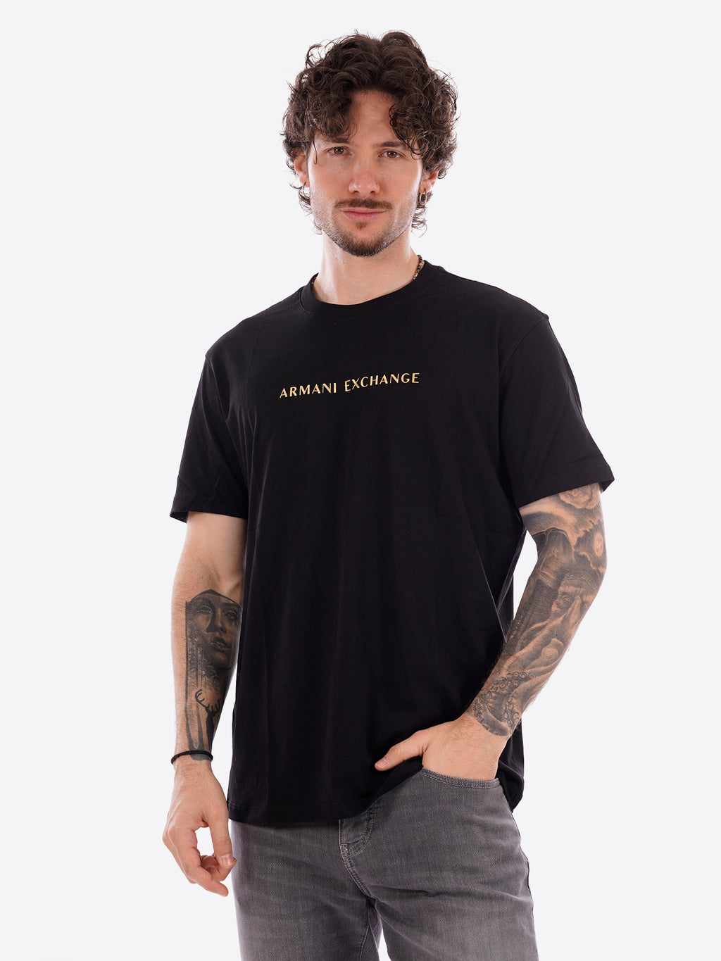 T-shirt AX ARMANI EXCHANGE da Uomo - nero XM002827UC001