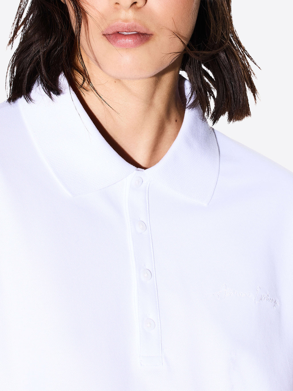 Polo AX ARMANI EXCHANGE da Donna - bianco XW000887U0002