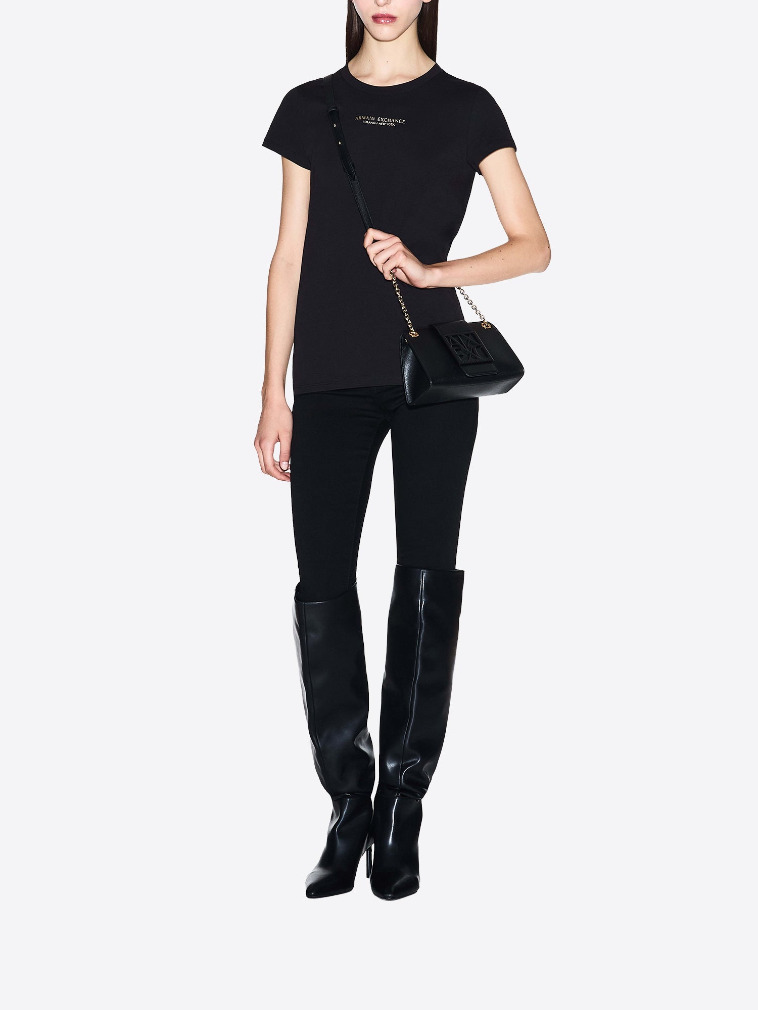 T-shirt AX ARMANI EXCHANGE da Donna - nero XW001455MC021