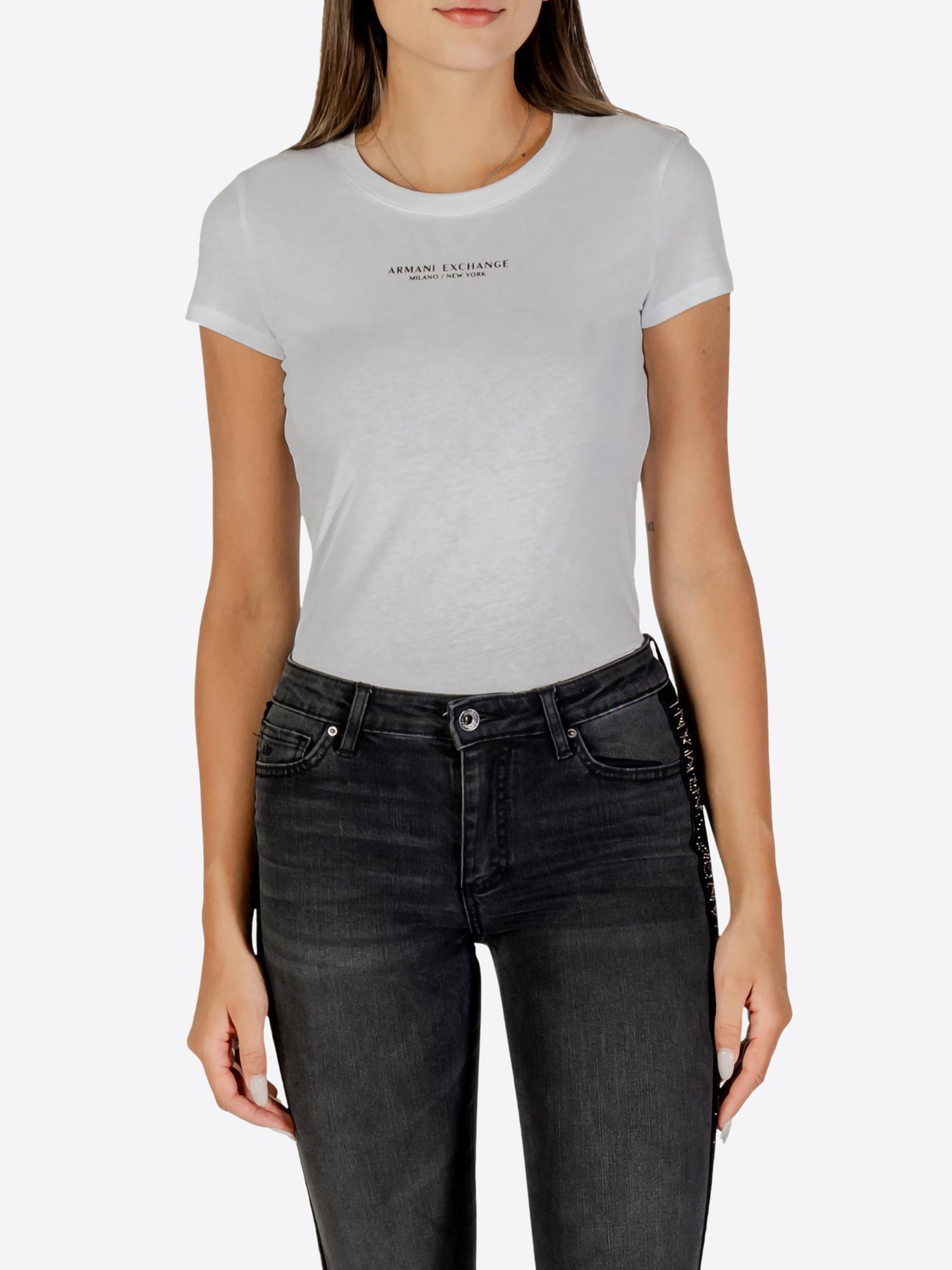 T-shirt AX ARMANI EXCHANGE da Donna - bianco XW001455U0002