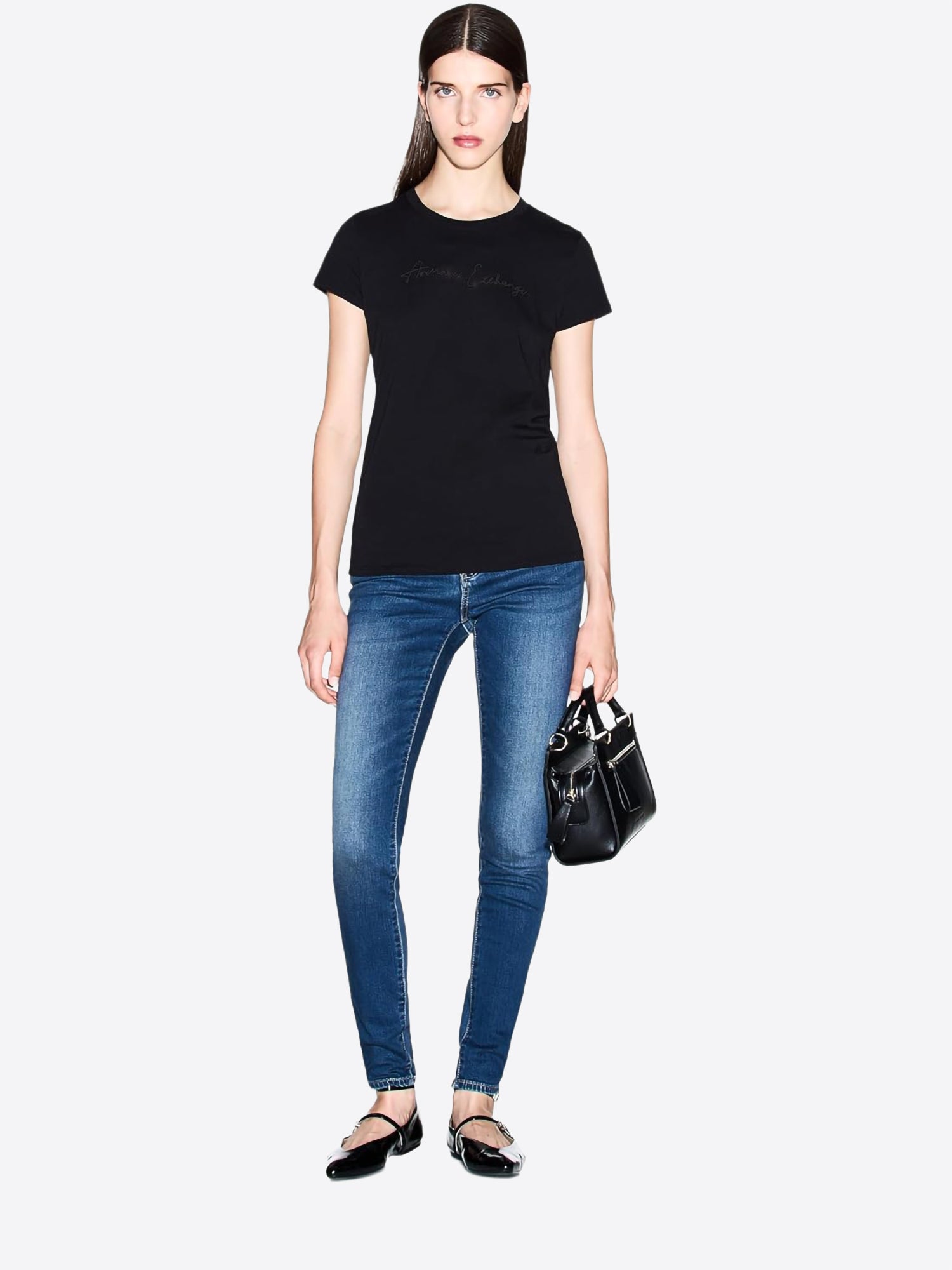 T-shirt AX ARMANI EXCHANGE da Donna - nero XW001457UC001