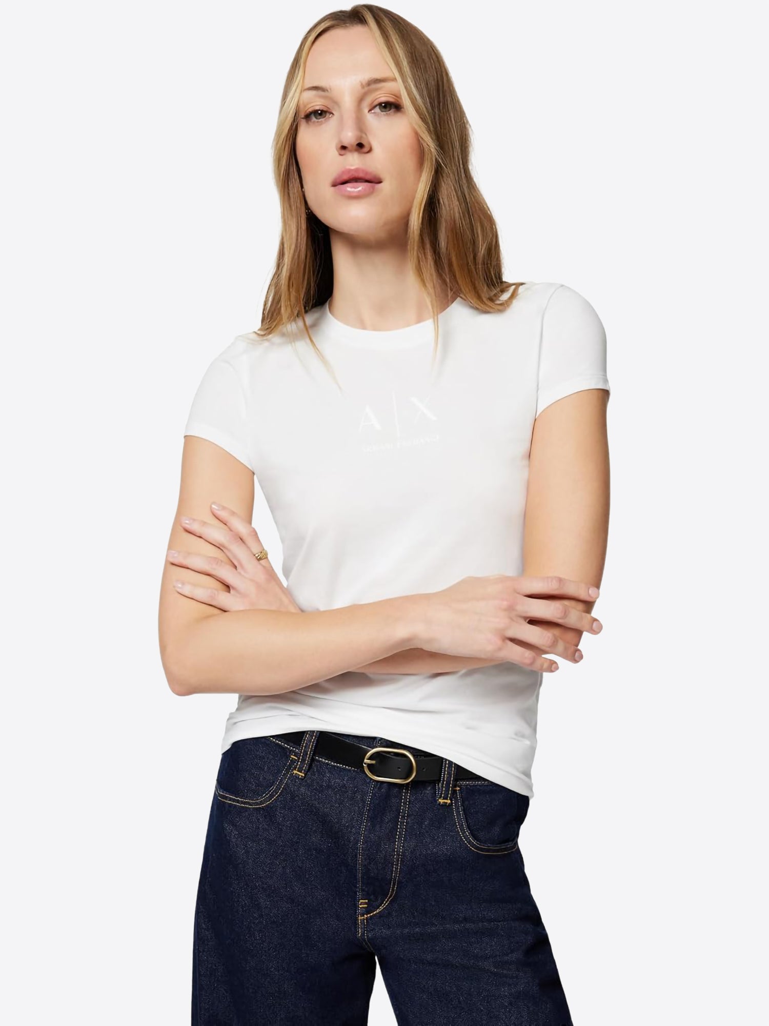 T-shirt AX ARMANI EXCHANGE da Donna - bianco XW001458U0002