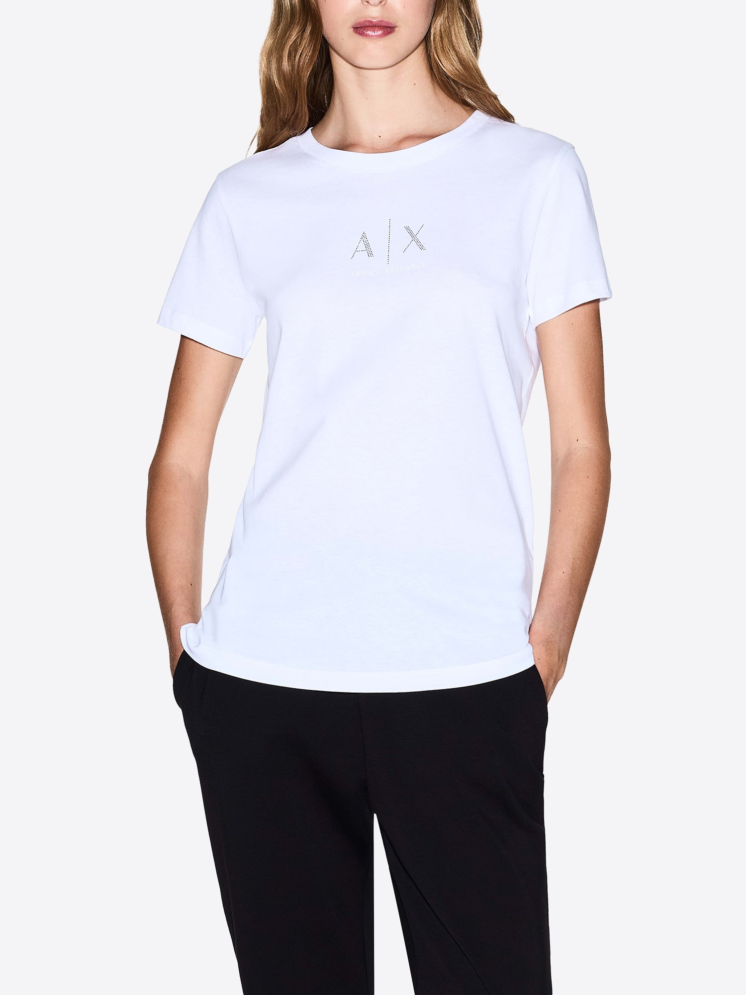 T-shirt AX ARMANI EXCHANGE da Donna - bianco XW001459U0002