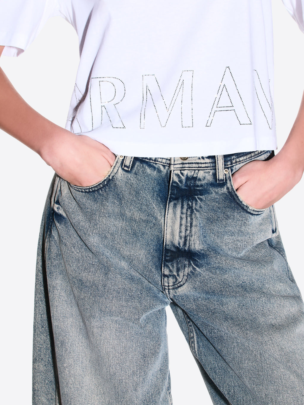 T-shirt AX ARMANI EXCHANGE da Donna - bianco XW001709U0002