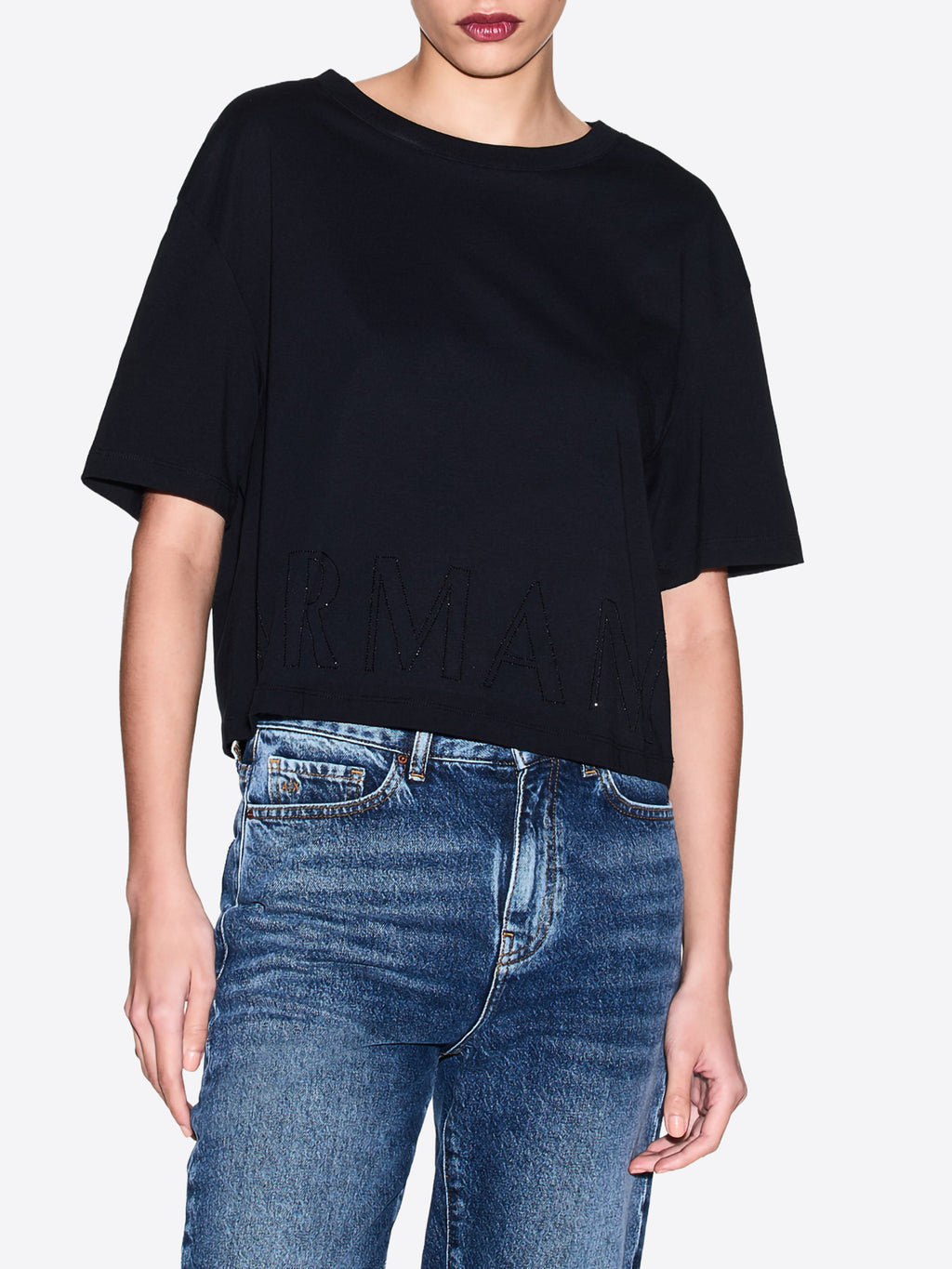 T-shirt AX ARMANI EXCHANGE da Donna - nero XW001709UC001