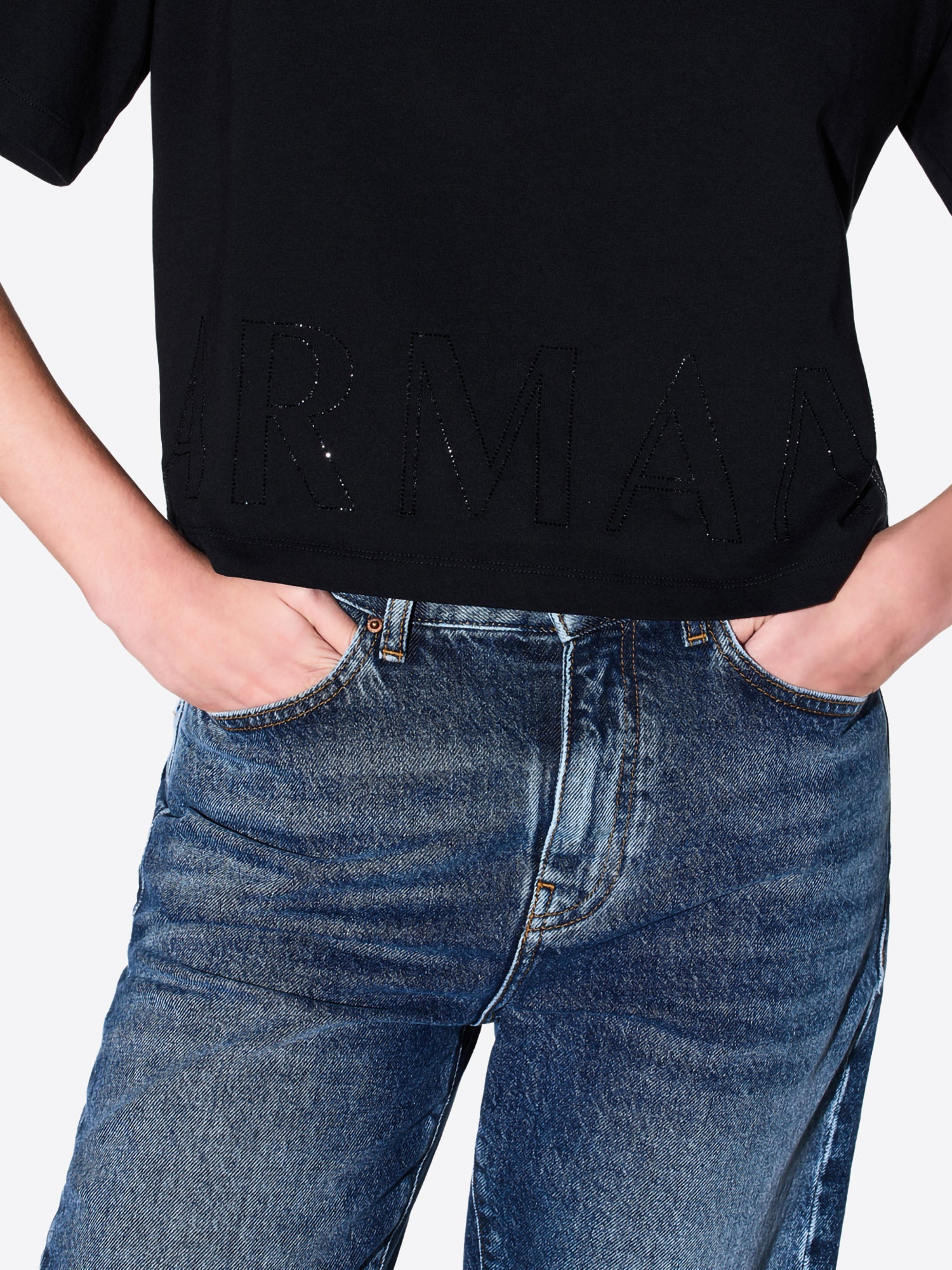 T-shirt AX ARMANI EXCHANGE da Donna - nero XW001709UC001