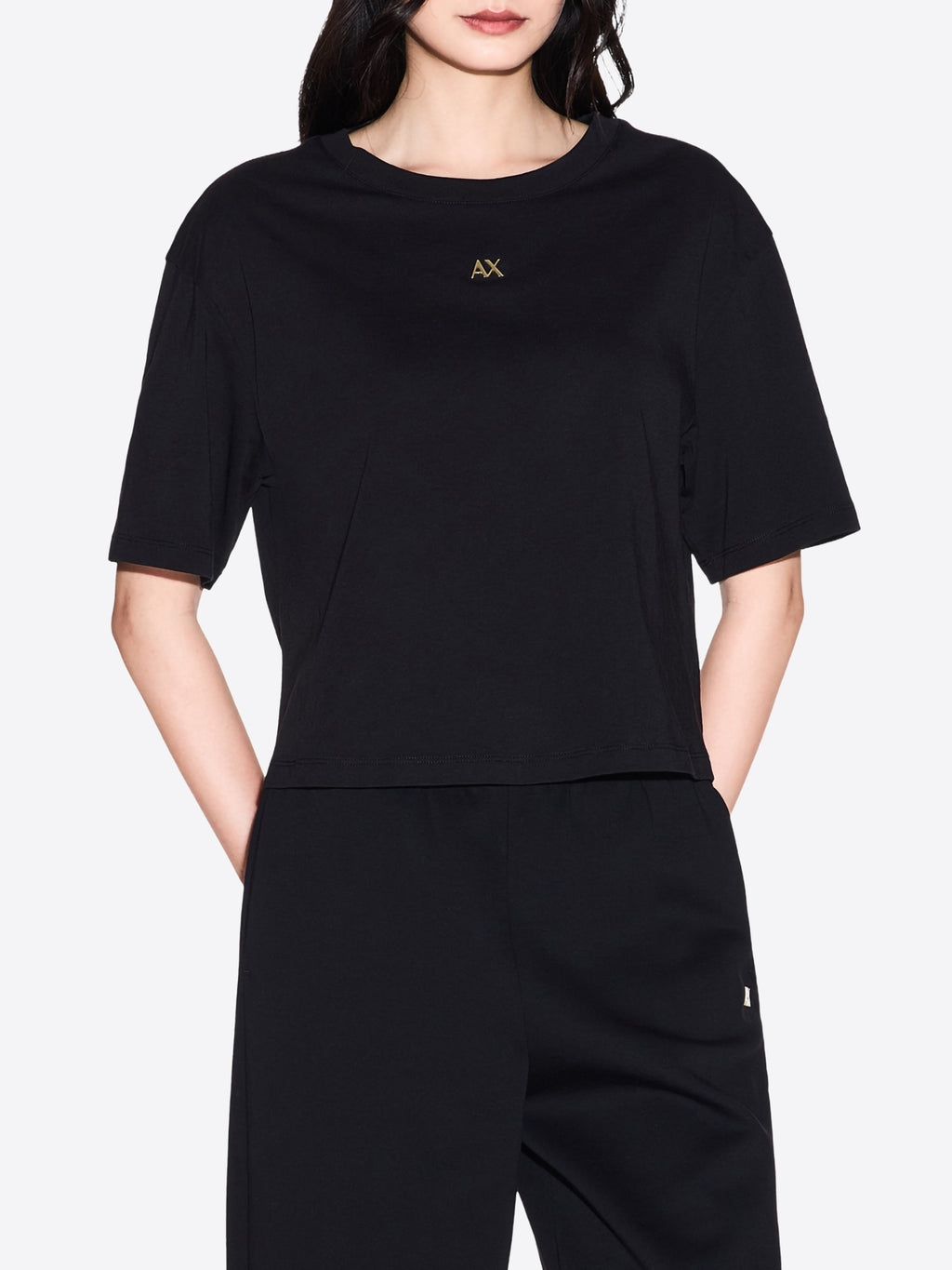 T-shirt AX ARMANI EXCHANGE da Donna - nero XW001836UC001