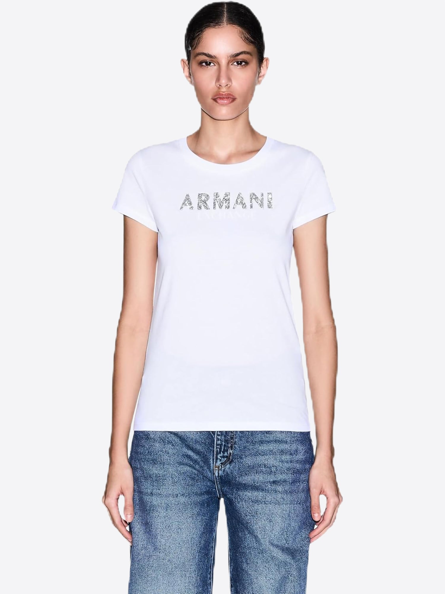 T-shirt AX ARMANI EXCHANGE da Donna - bianco XW002106U0002