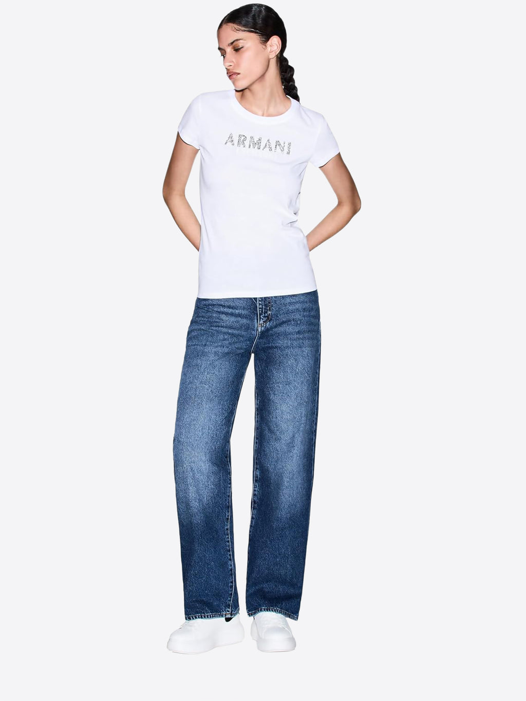 T-shirt AX ARMANI EXCHANGE da Donna - bianco XW002106U0002
