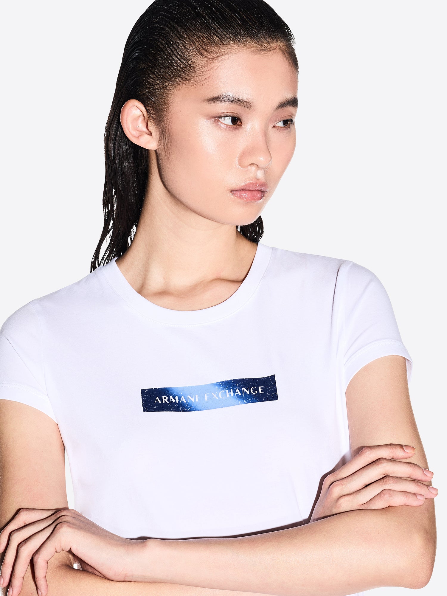 T-shirt AX ARMANI EXCHANGE da Donna - bianco XW002112U0002