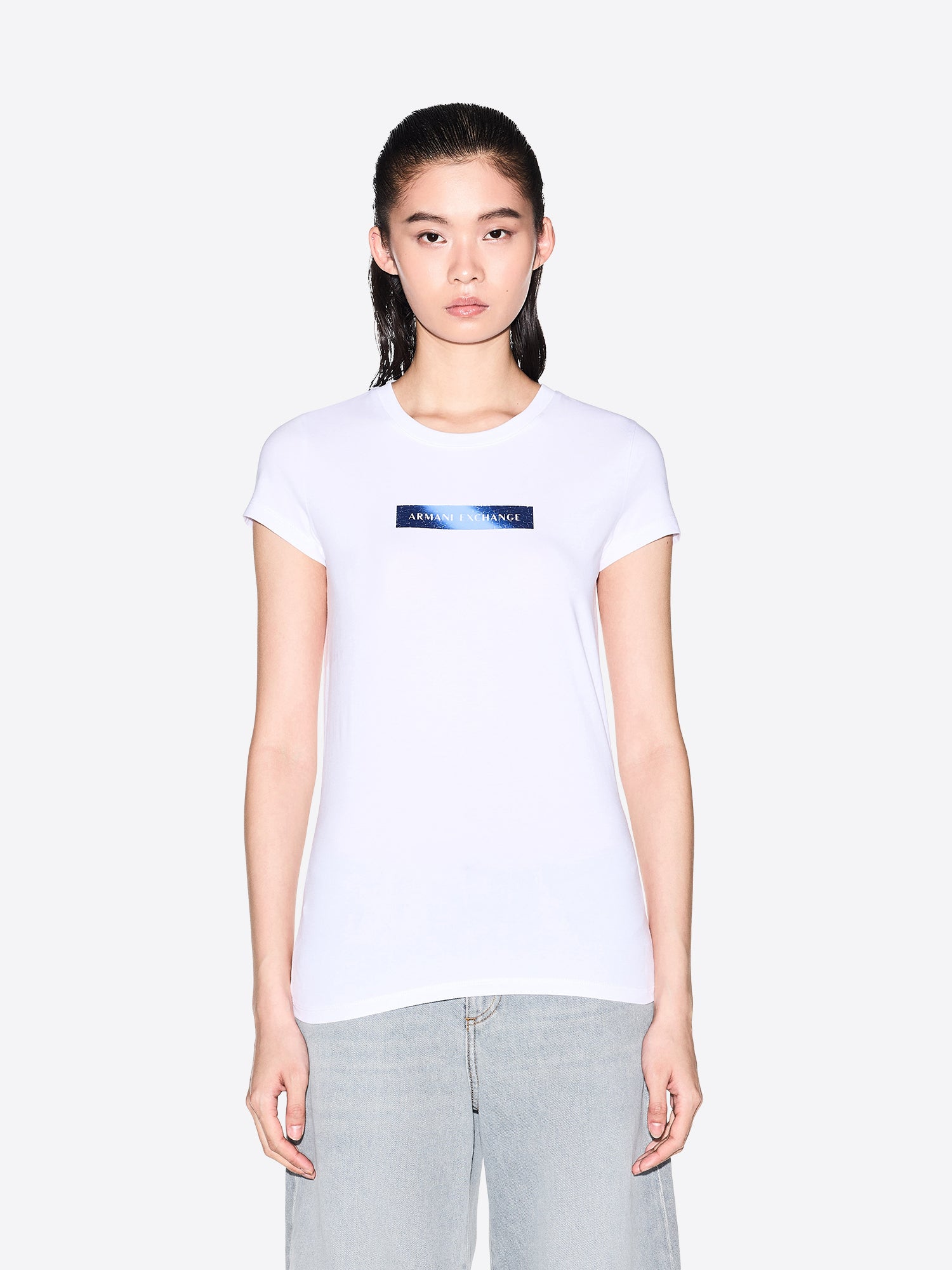 T-shirt AX ARMANI EXCHANGE da Donna - bianco XW002112U0002