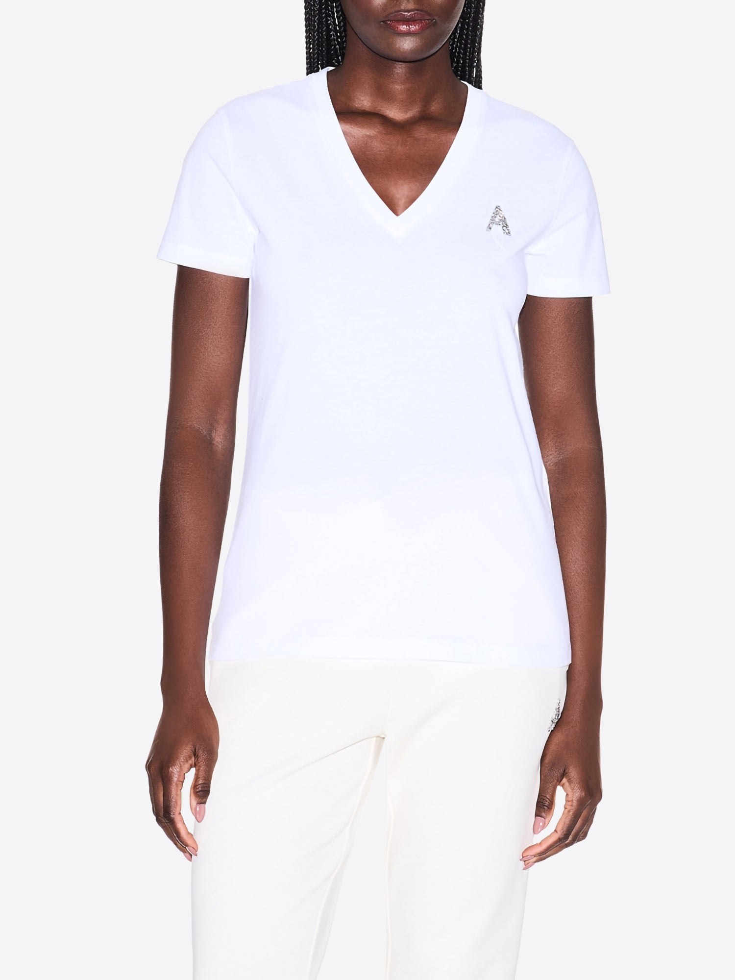 T-shirt AX ARMANI EXCHANGE da Donna - bianco XW002330U0002