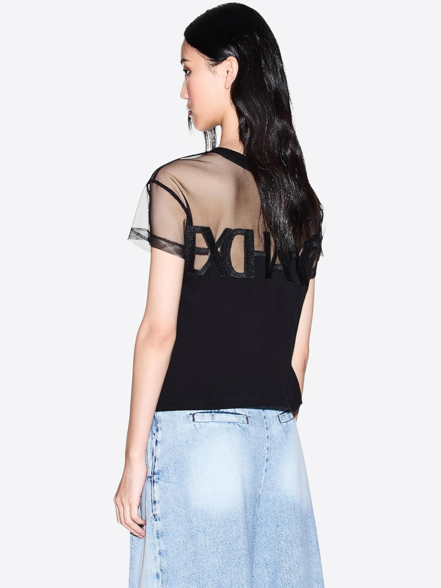 T-shirt AX ARMANI EXCHANGE da Donna - nero XW002332UC001