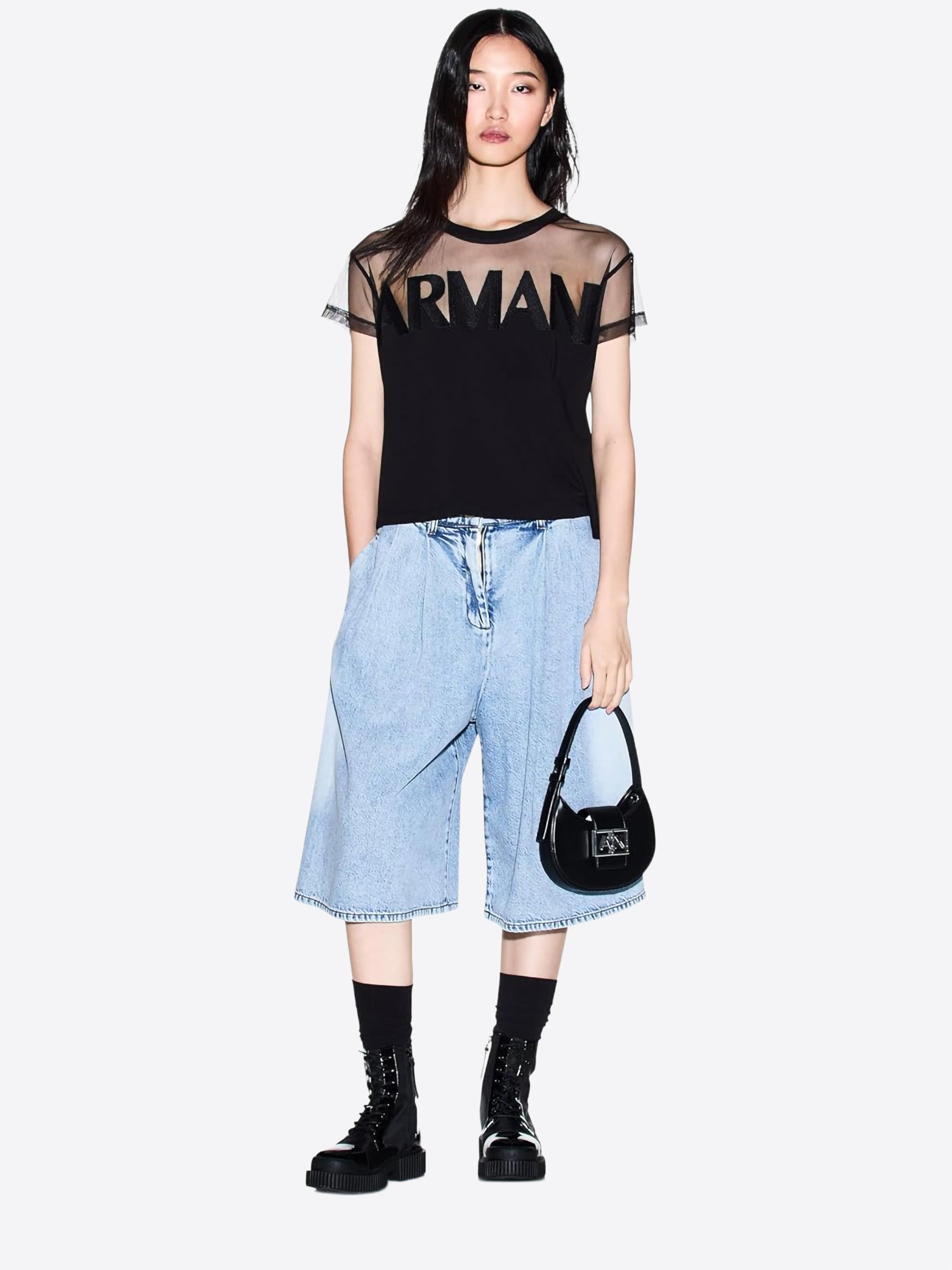 T-shirt AX ARMANI EXCHANGE da Donna - nero XW002332UC001