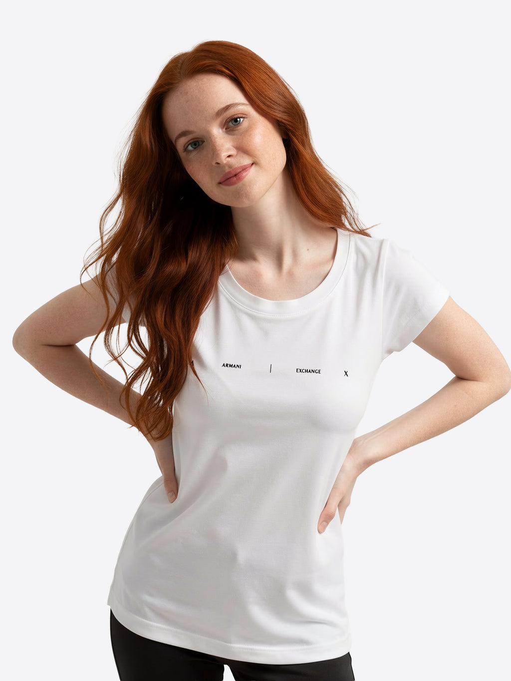 T-shirt AX ARMANI EXCHANGE da Donna - bianco XW002346U0002