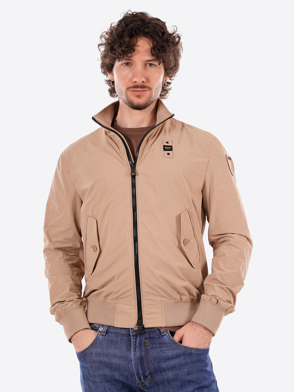 Giacca Primaverile BLAUER da Uomo - beige BLUC04201327 BEIGE