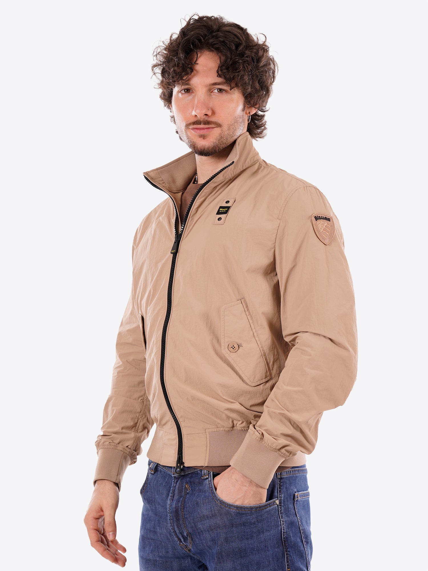 Giacca Primaverile BLAUER da Uomo - beige BLUC04201327 BEIGE