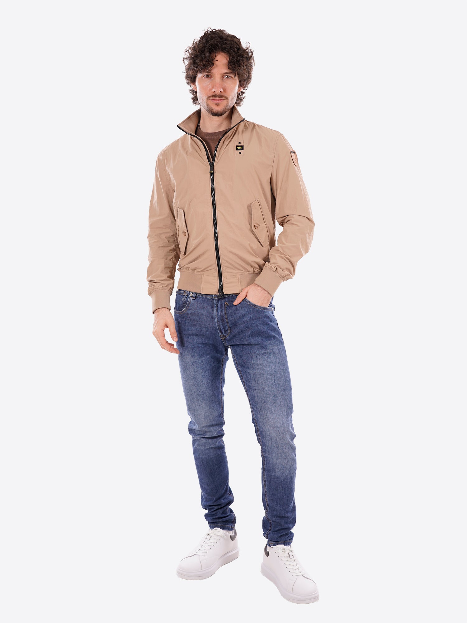 Giacca Primaverile BLAUER da Uomo - beige BLUC04201327 BEIGE