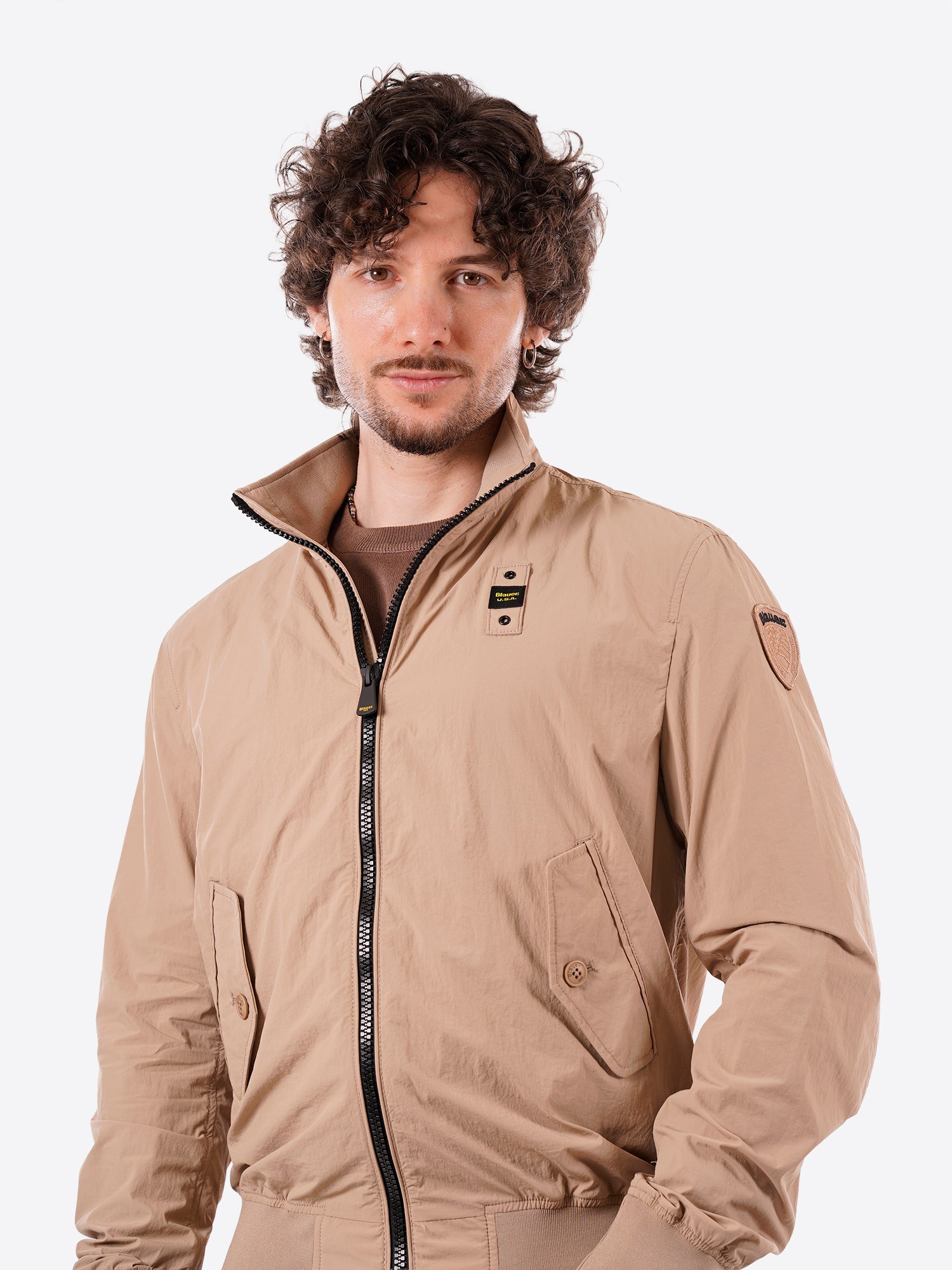 Giacca Primaverile BLAUER da Uomo - beige BLUC04201327 BEIGE