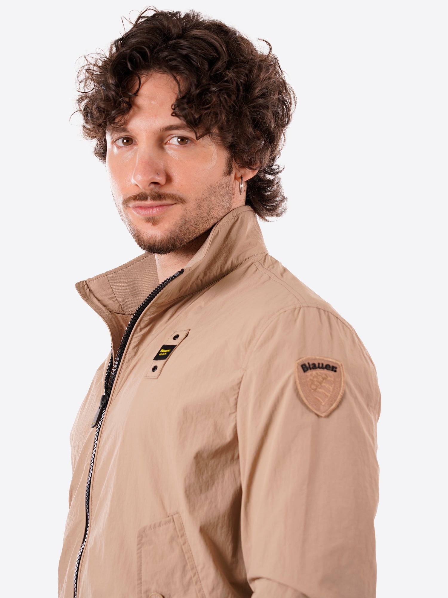 Giacca Primaverile BLAUER da Uomo - beige BLUC04201327 BEIGE