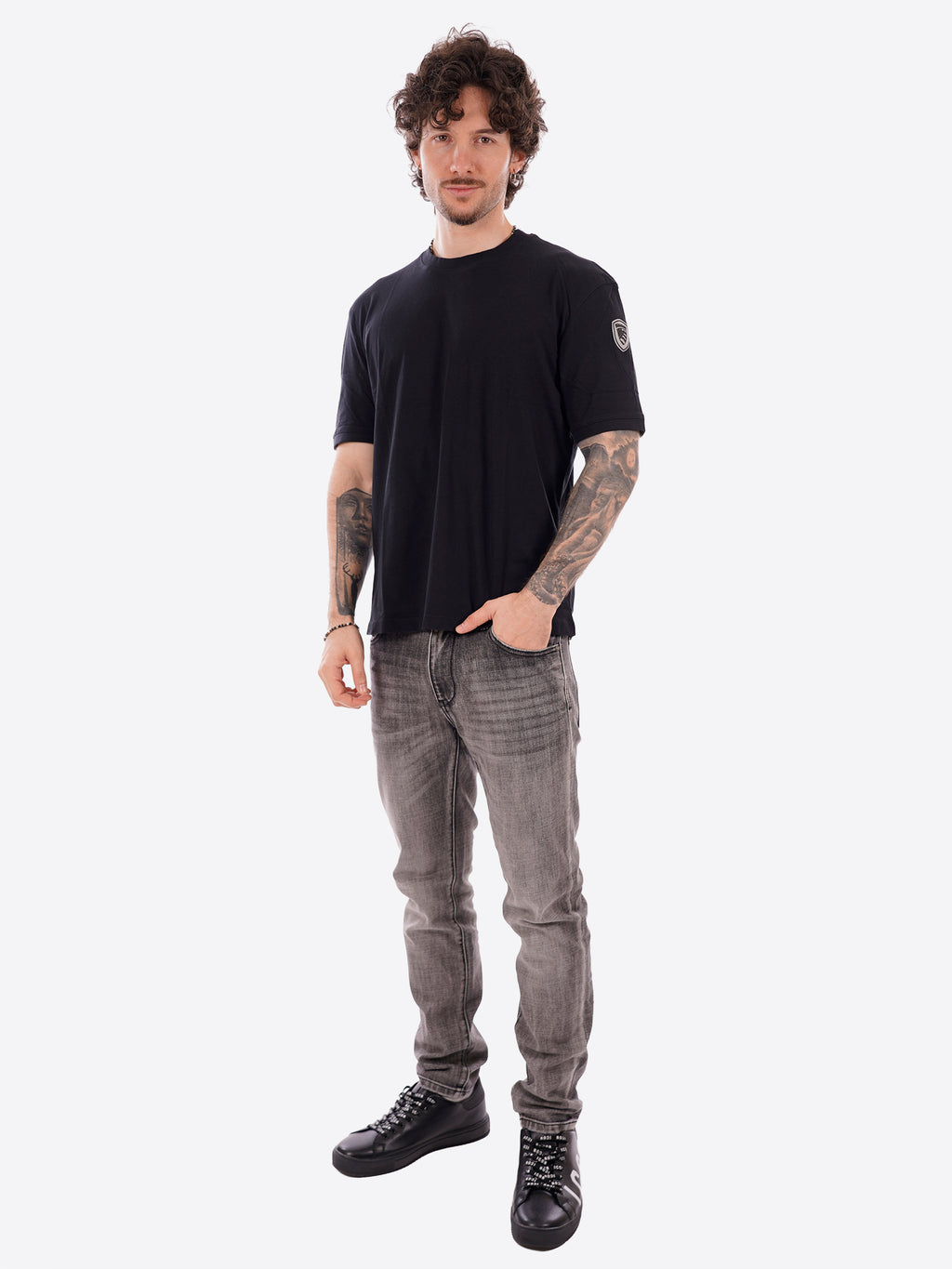 T-shirt BLAUER da Uomo - nero BLUH02068999 NERO