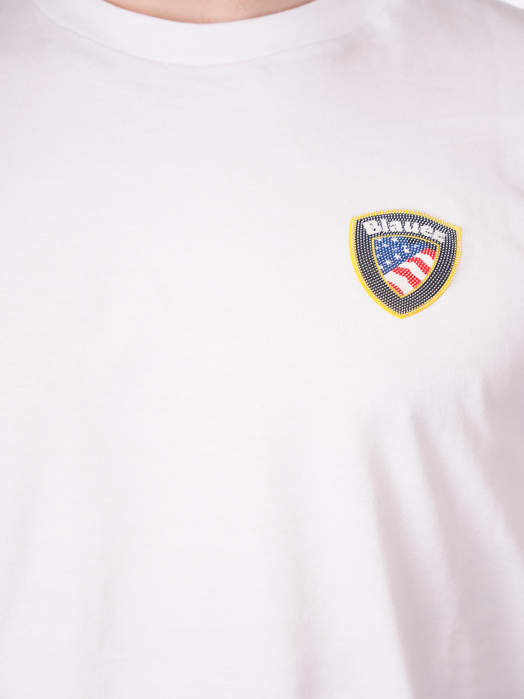 T-shirt BLAUER da Uomo - bianco BLUH02284100 BIANCO