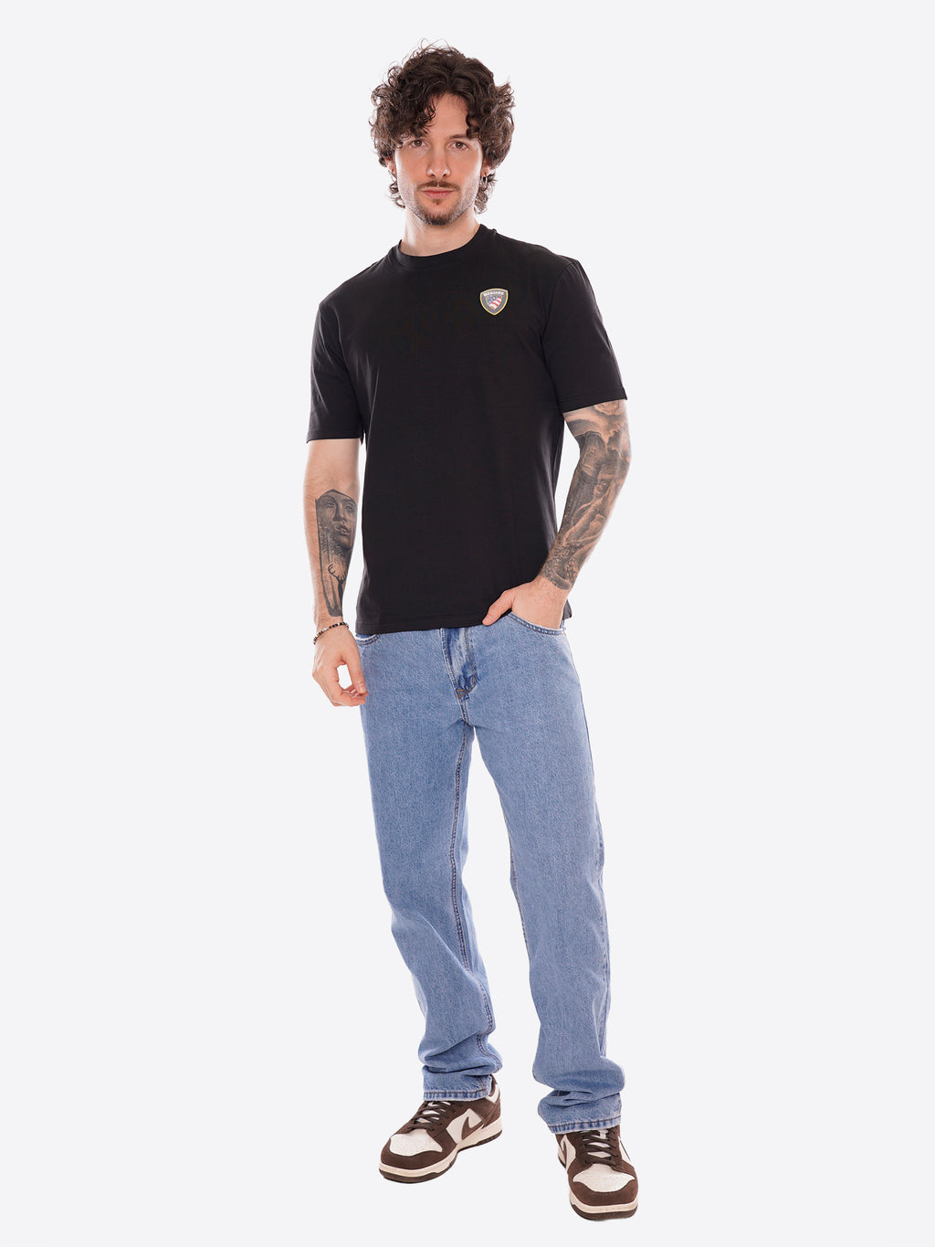 T-shirt BLAUER da Uomo - nero BLUH02284999 NERO