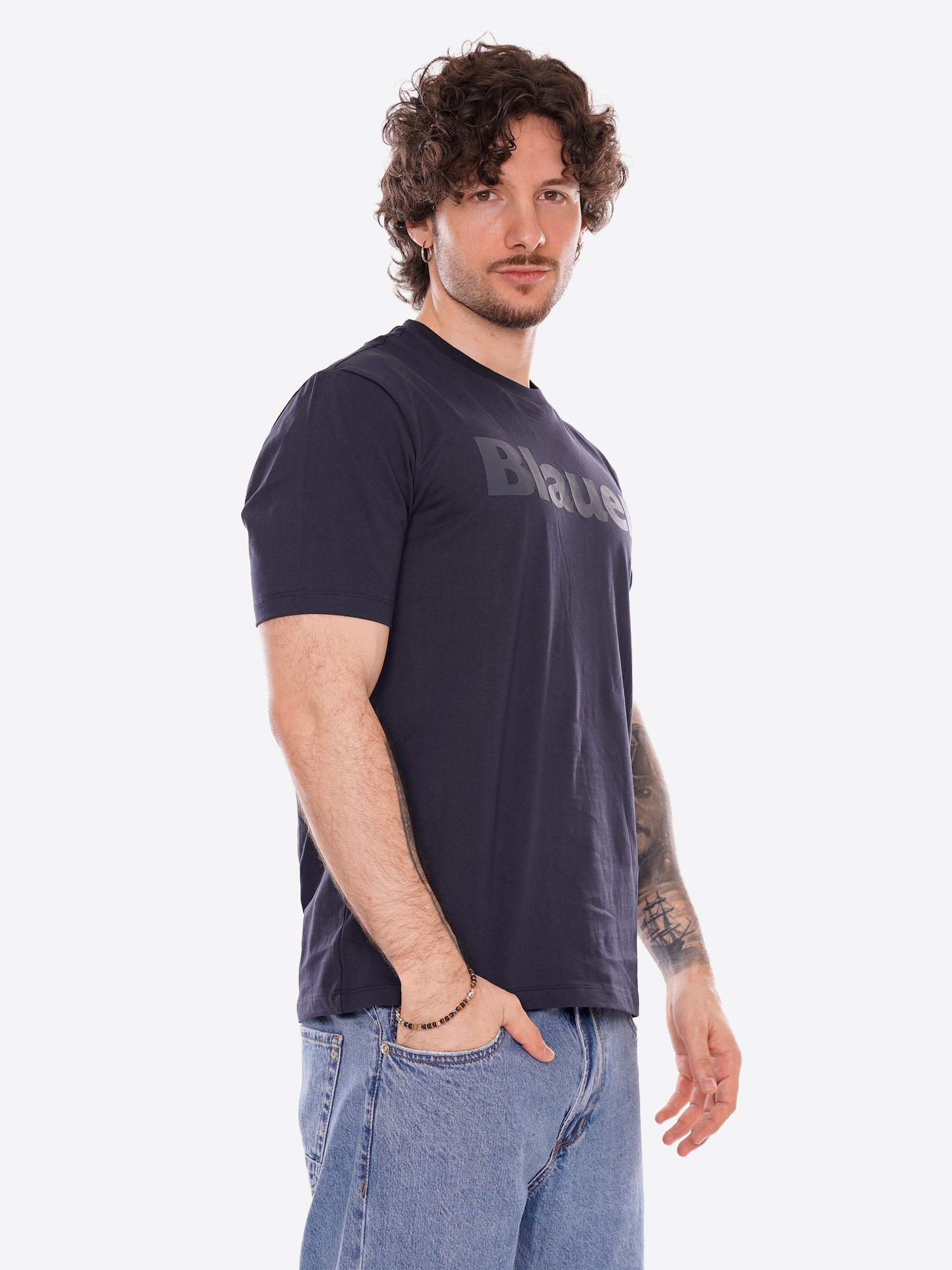 T-shirt BLAUER da Uomo - blu BLUH02287888 BLU