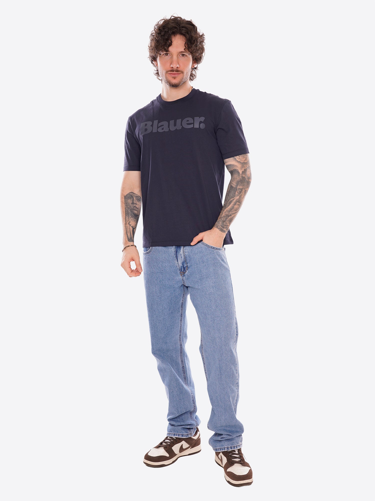 T-shirt BLAUER da Uomo - blu BLUH02287888 BLU