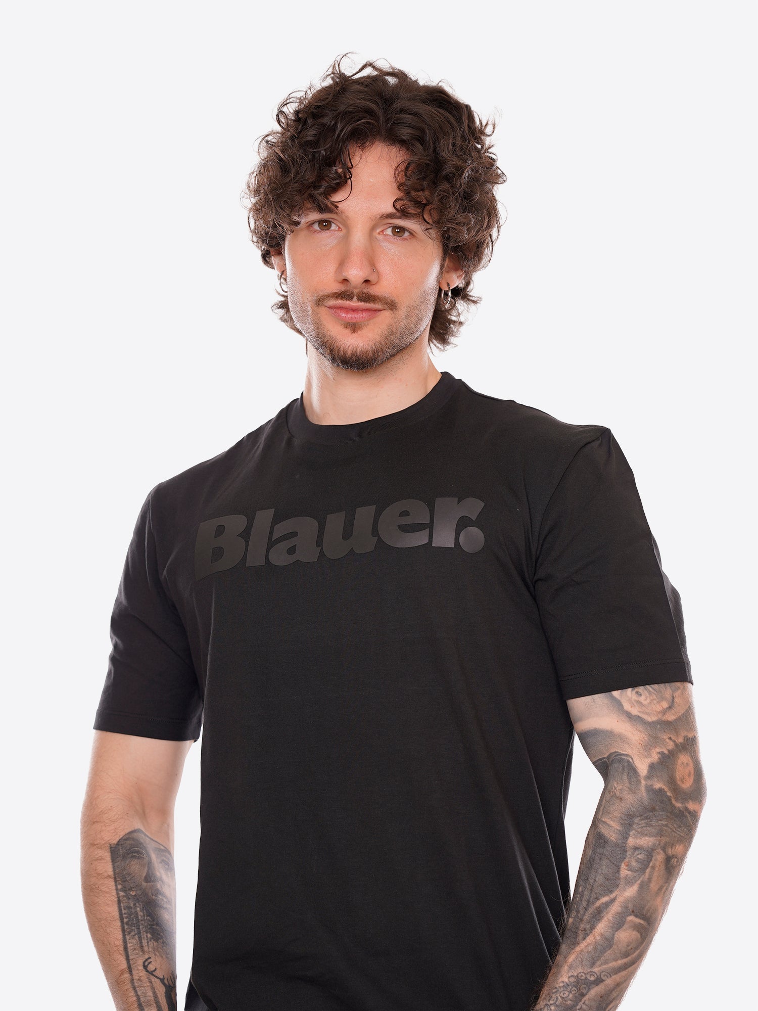 T-shirt BLAUER da Uomo - nero BLUH02287999 NERO