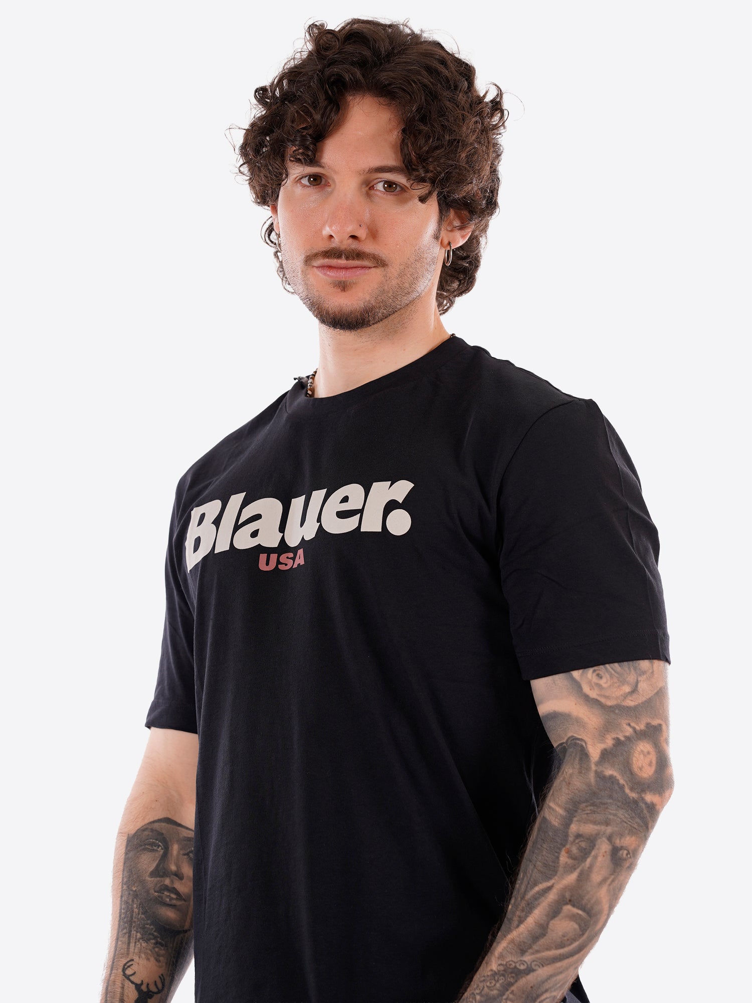 T-shirt BLAUER da Uomo - nero BLUH02299999 NERO