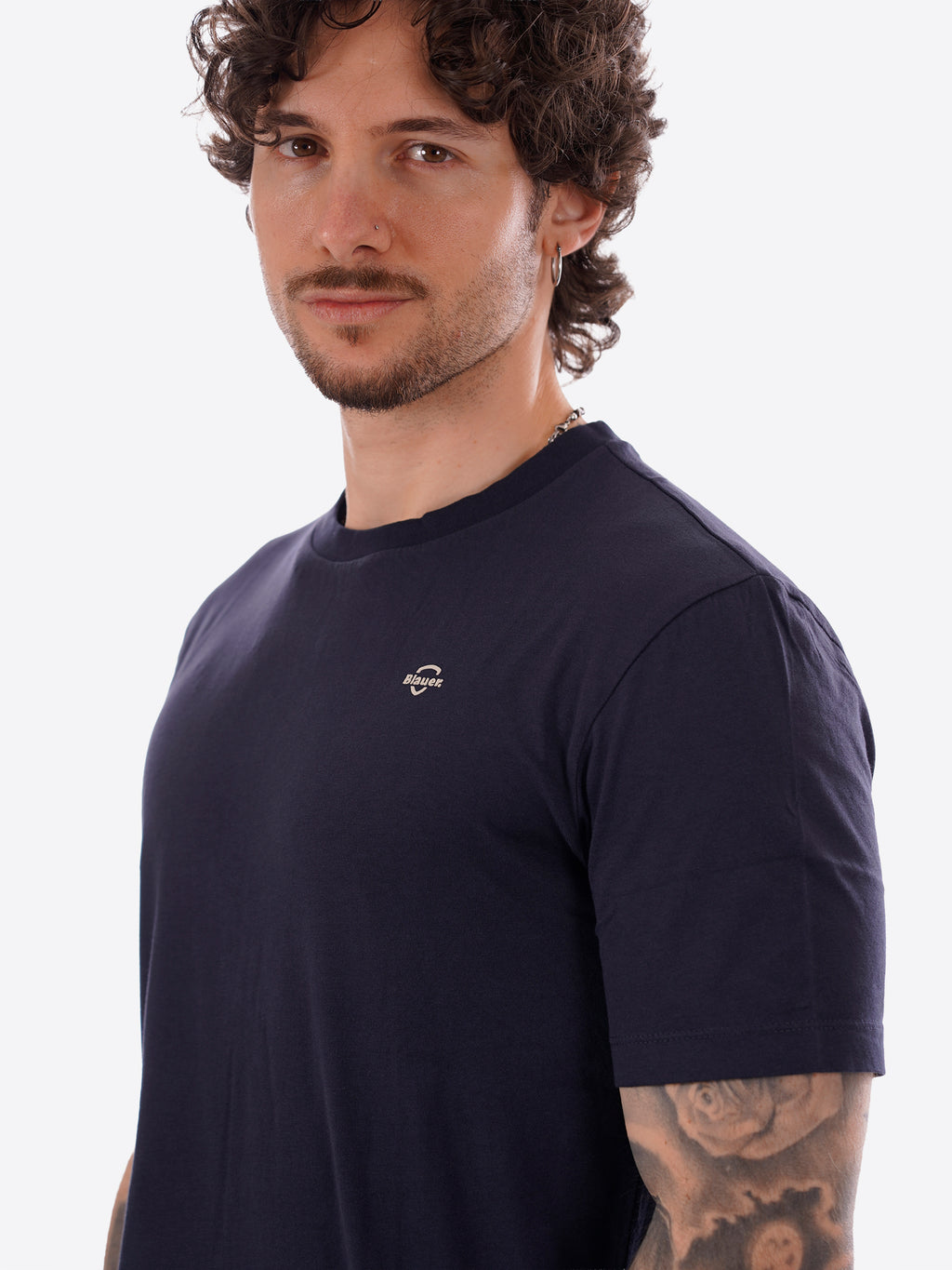 T-shirt BLAUER da Uomo - blu BLUH02300888 BLU