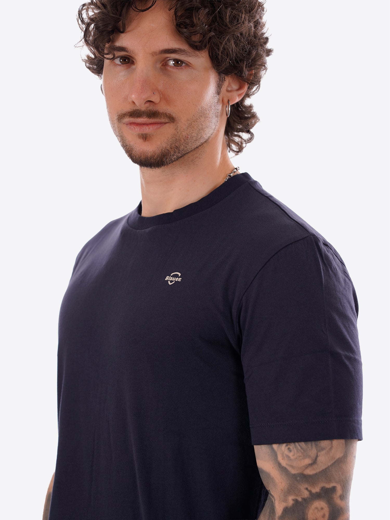 T-shirt BLAUER da Uomo - blu BLUH02300888 BLU